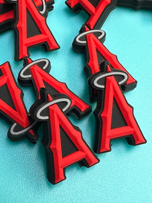 LA Angels focal bead/ baseball/