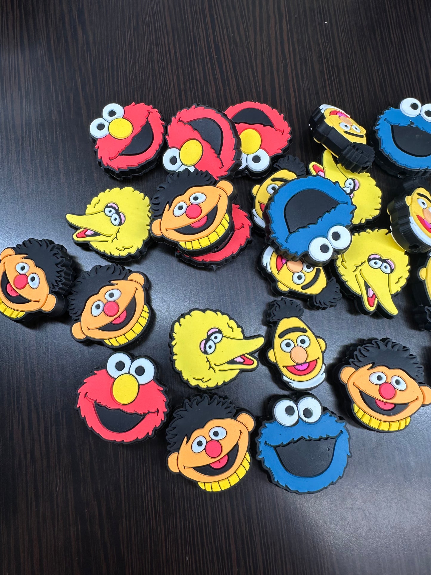 Puppet Characters/ Focal Bead/ beadable pen/ Silicone  bead/ keychain bead/ set of 5