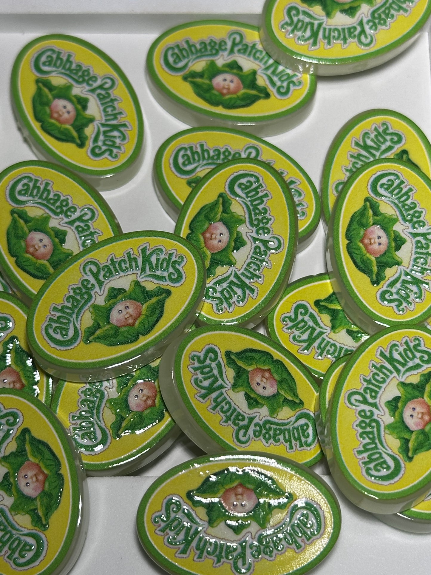 Baby Doll acrylic focal bead- set of 2/ focal bead/ pen beading / keychain bead/ 80's