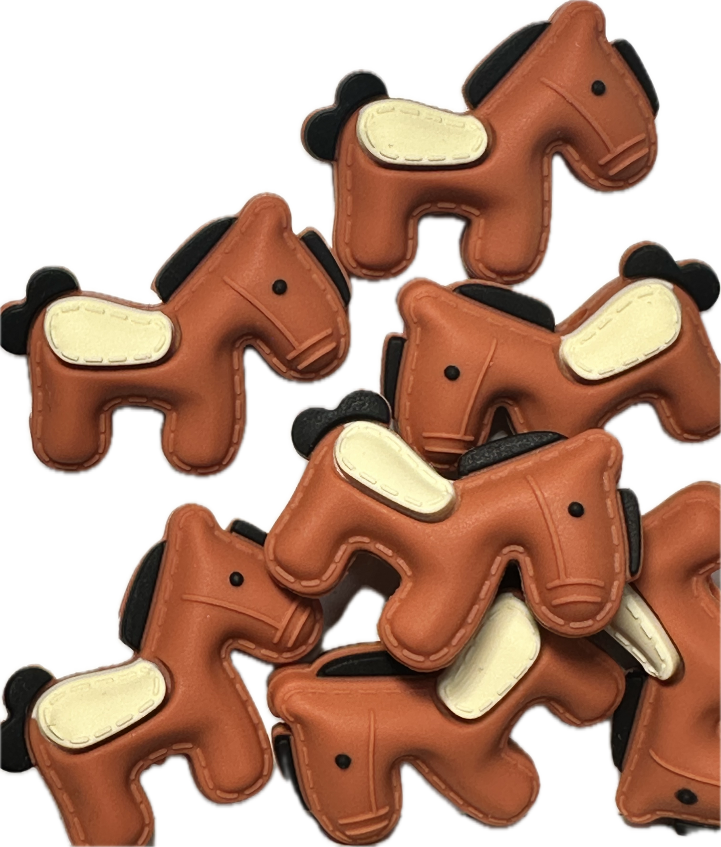 3D Horse/ Focal Bead/ beadable pen/ Silicone  bead/ keychain bead/horseback