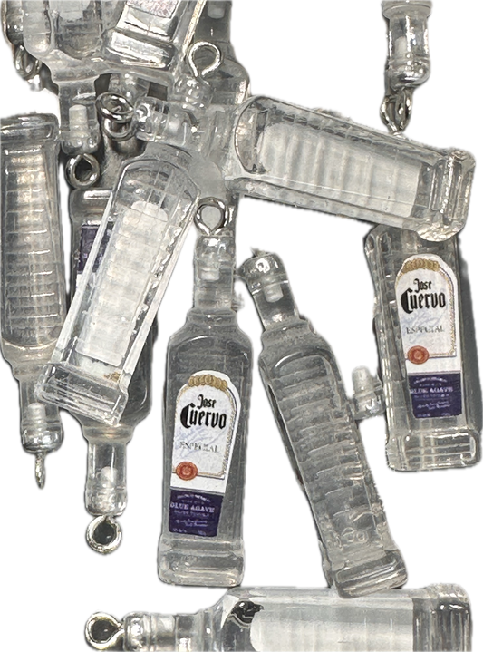 Mini Bottle Charms – Resin Drink Beads for Keychains, Jewelry & DIY Crafts / white label bottles