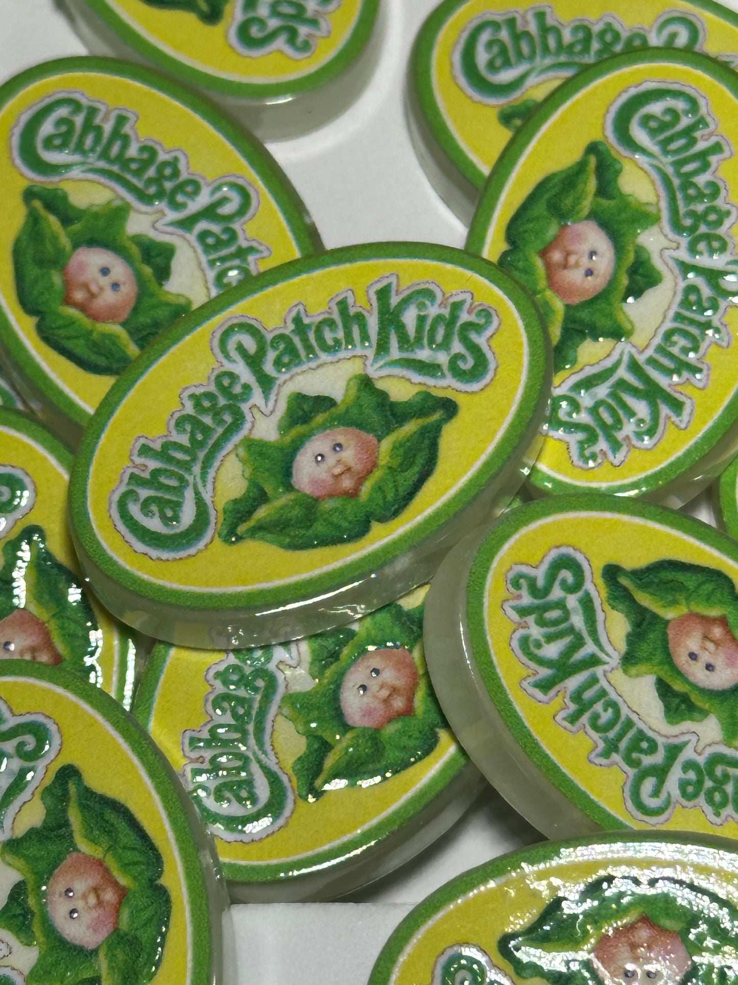 Baby Doll acrylic focal bead- set of 2/ focal bead/ pen beading / keychain bead/ 80's