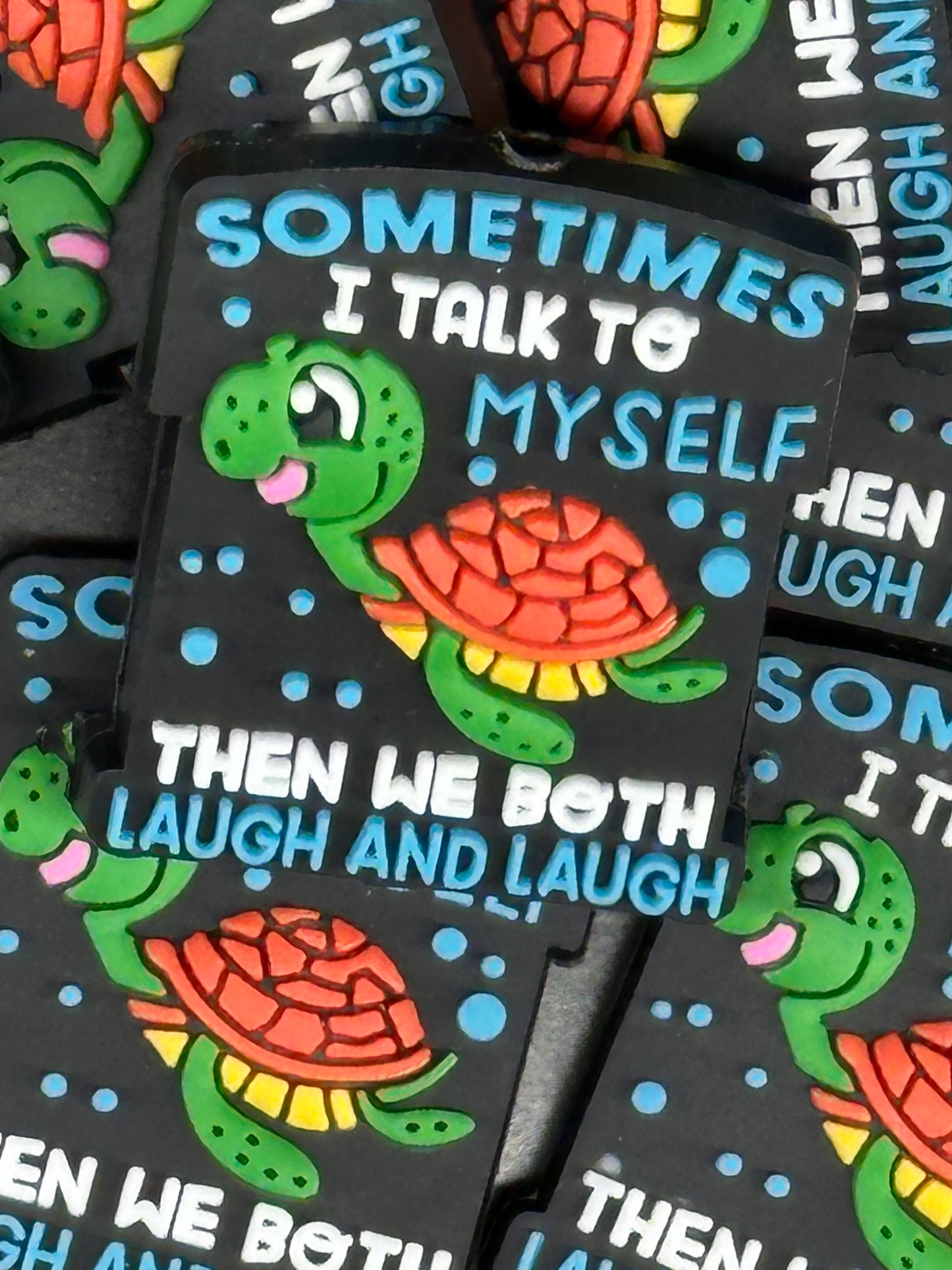 Turtle Focal Bead/ beadable pen/ Silicone bead/ keychain bead/