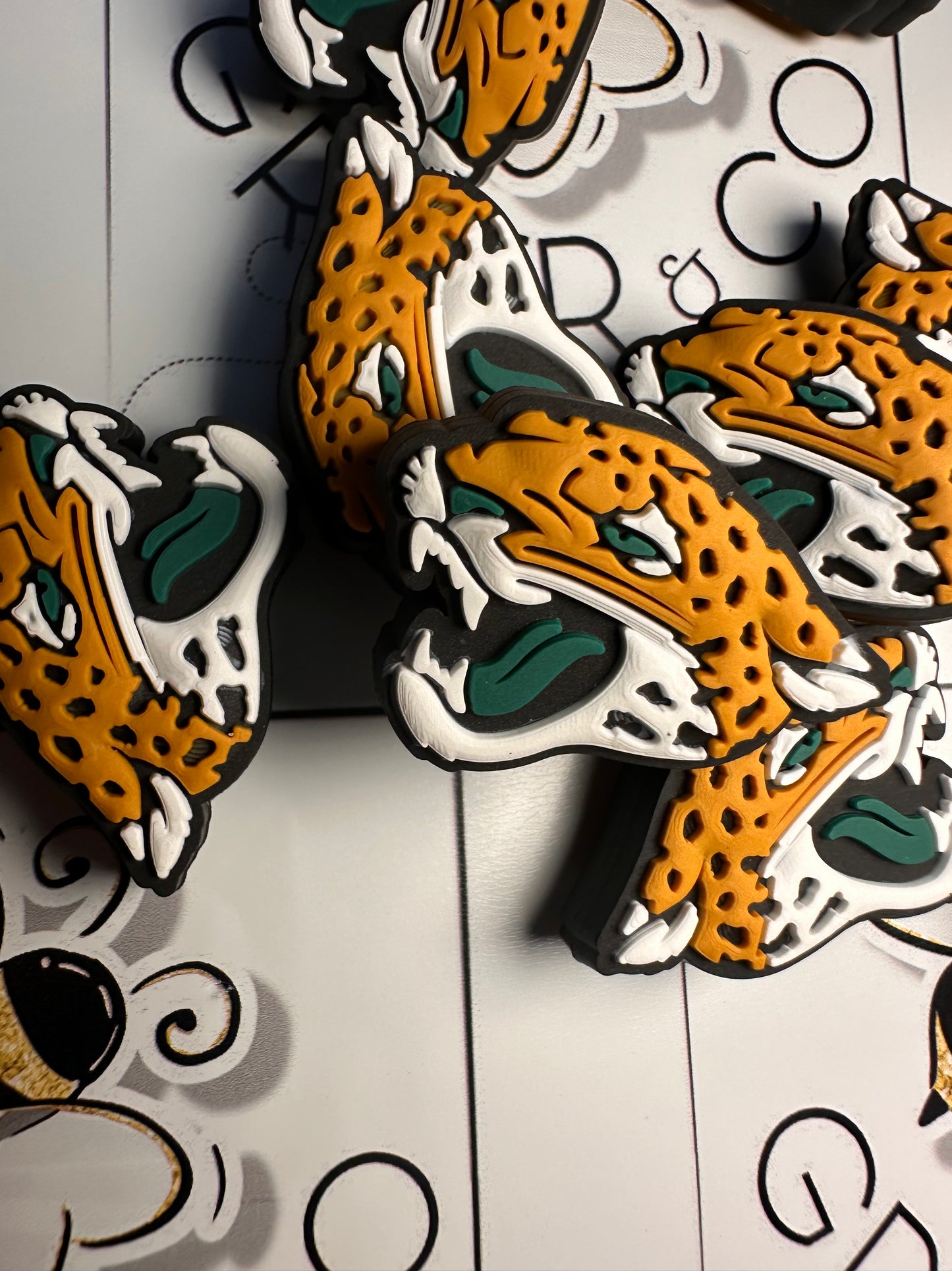 Jacksonville Jaguars focal bead