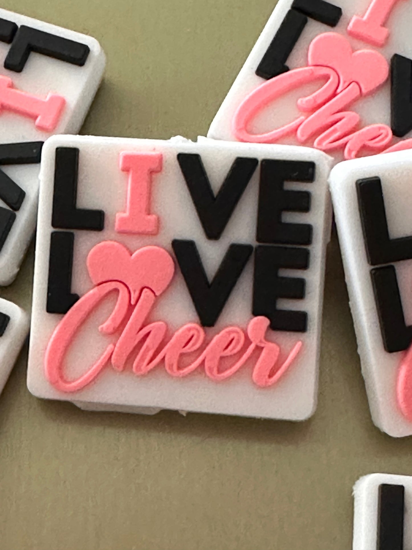 Live Love Cheer Focal Bead