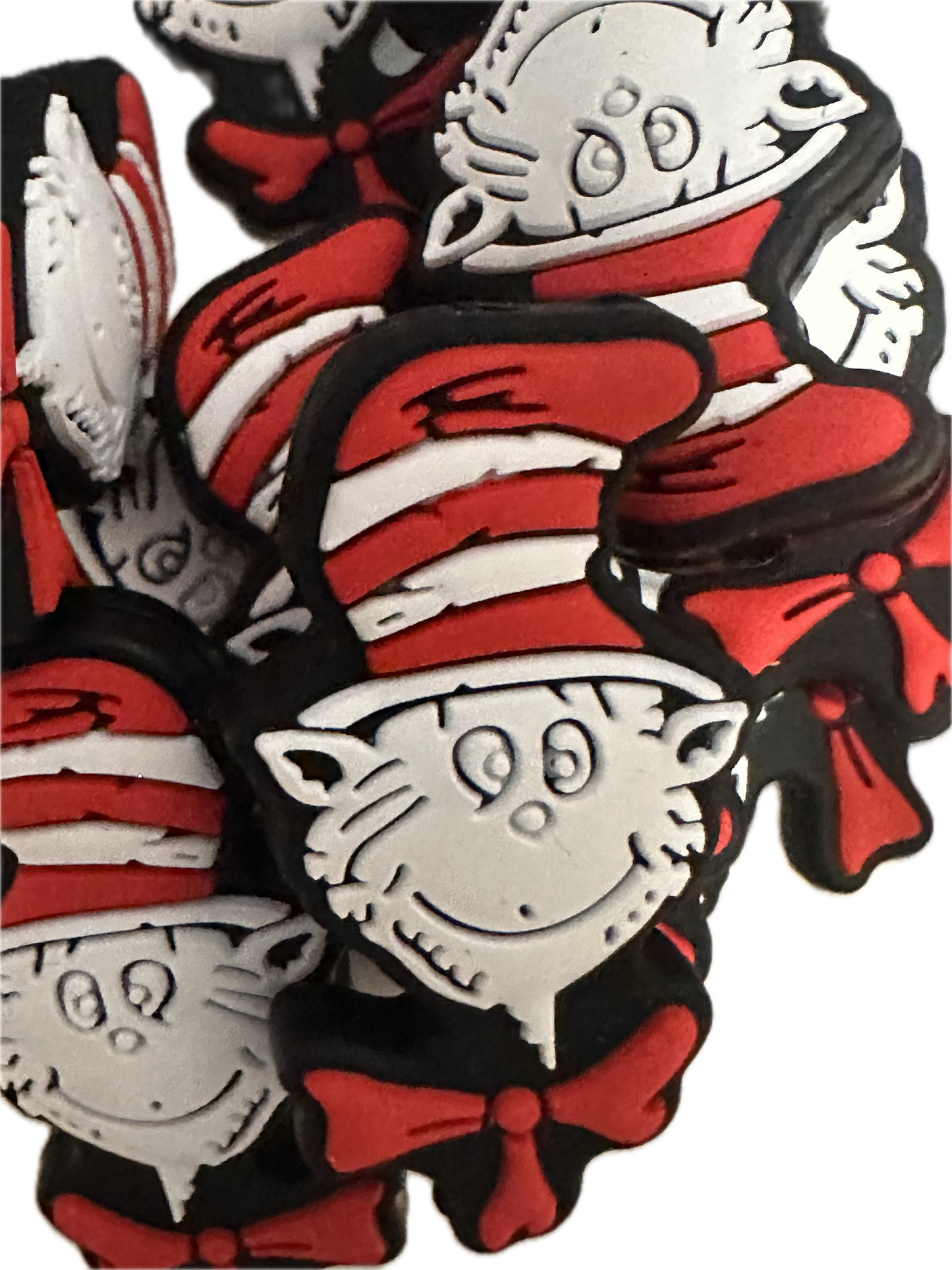 Doctor focal bead /  red and white hat