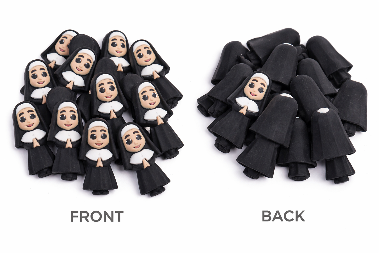 Nun/Jesus /God/ Focal Bead/ beadable pen/ Silicone bead/ keychain bead/Faith/Jesus/ Christian