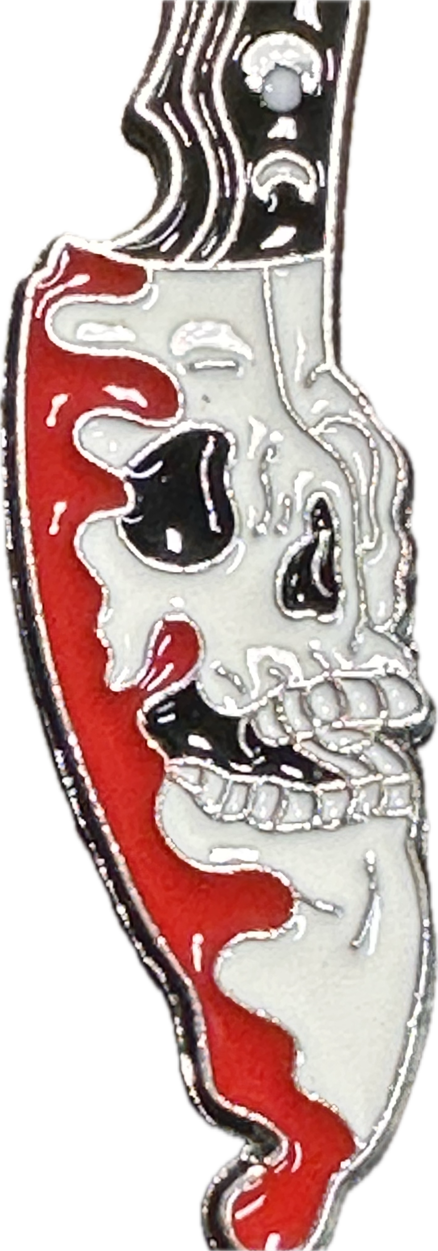 Gothic Skull Charms with red drips – Halloween DIY Jewelry & Craft Supplies