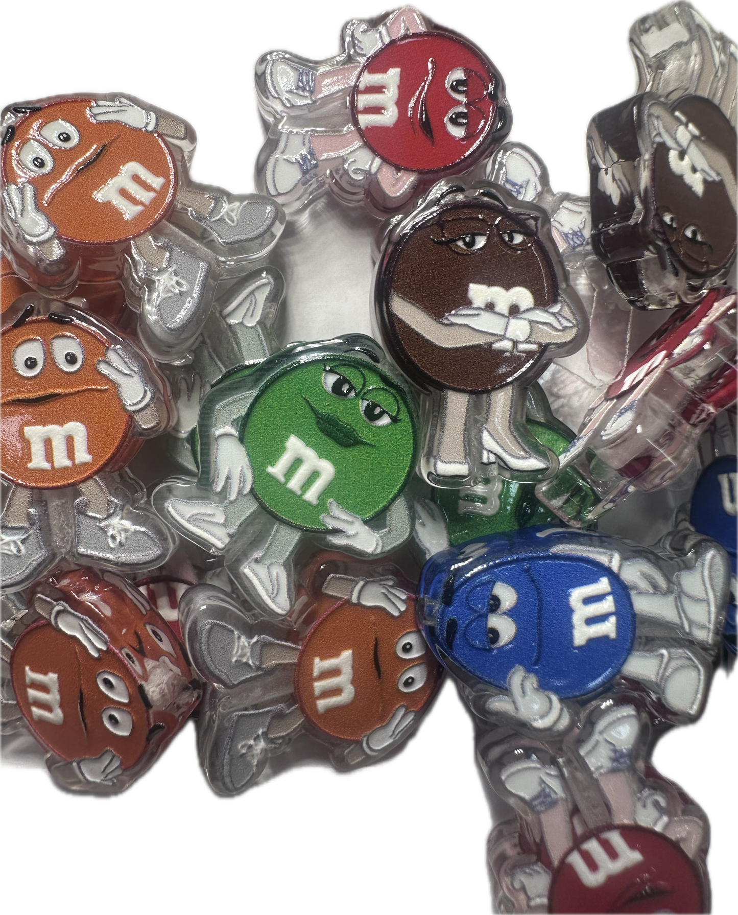 Candy acrylic focal bead- set of 2/ focal bead/ pen beading / keychain bead / Colorful chocolate candy