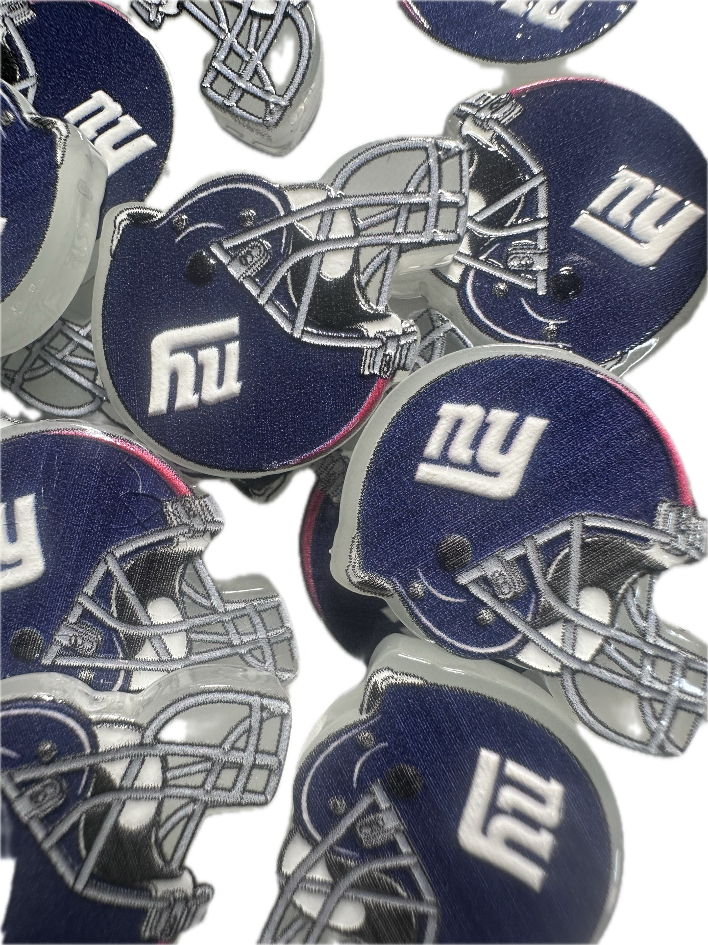 NEW NY Jets helmet acrylic focal bead- set of 2/ focal bead/ pen beading / keychain bead/Football
