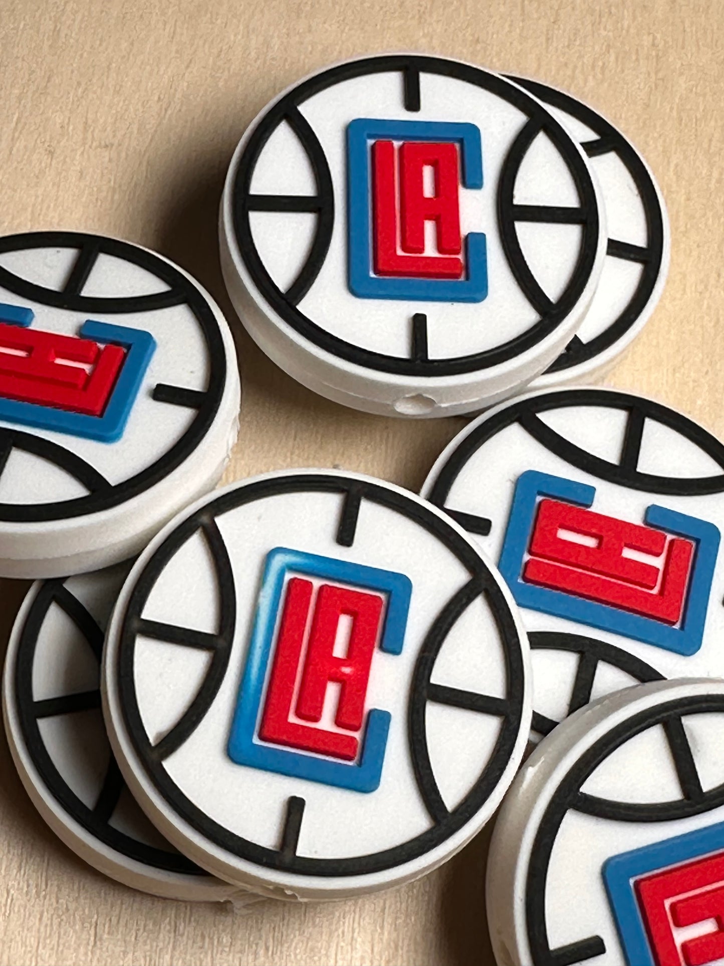 Los Angeles Clippers focal bead / basketball