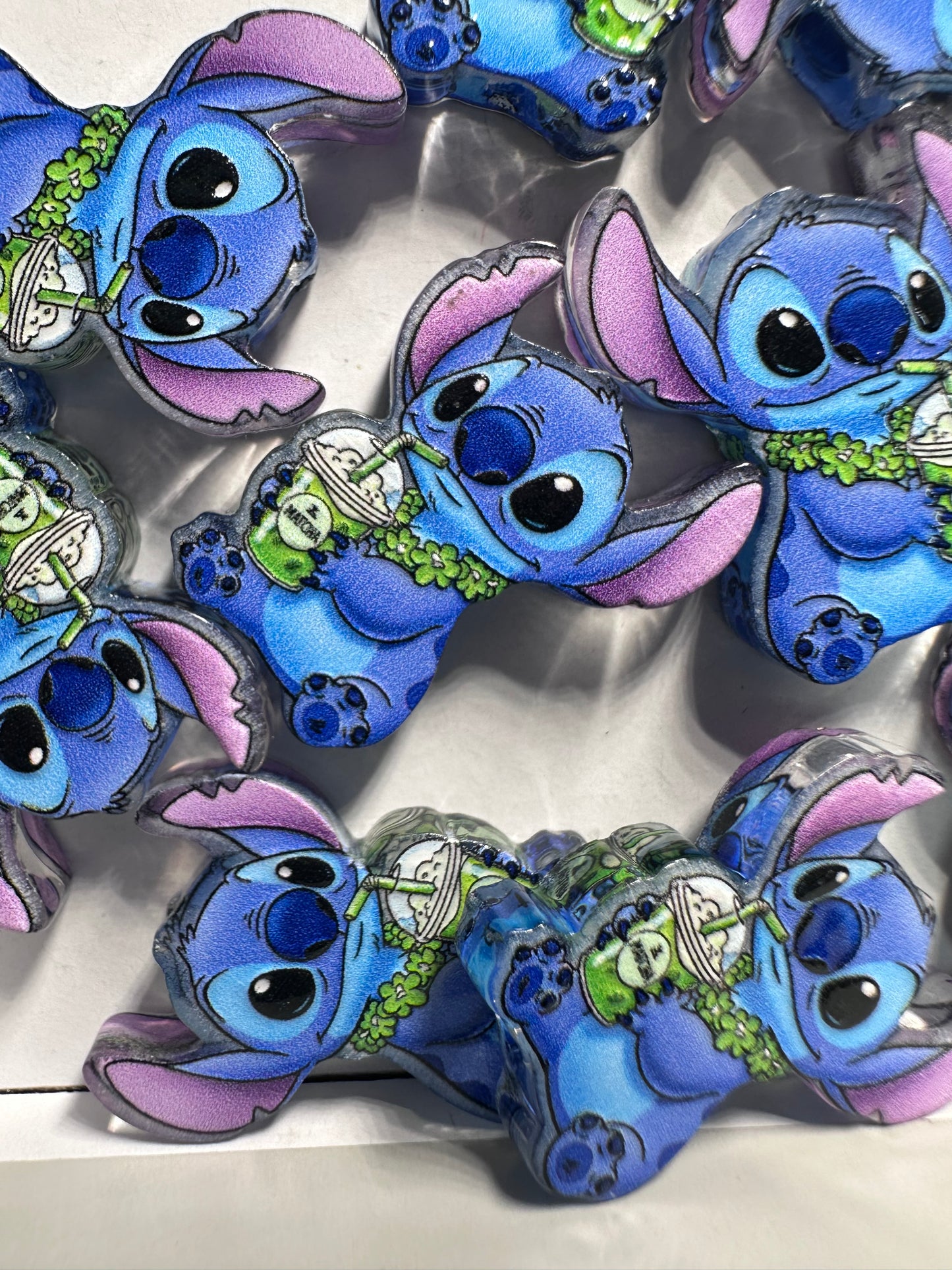 Blue guy acrylic focal bead- set of 2/ focal bead/ pen beading / keychain bead/Aloha