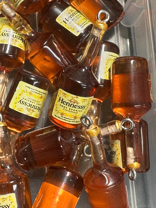 Mini Bottle Charms – Resin Drink Beads for Keychains, Jewelry & DIY Crafts yellow bottles