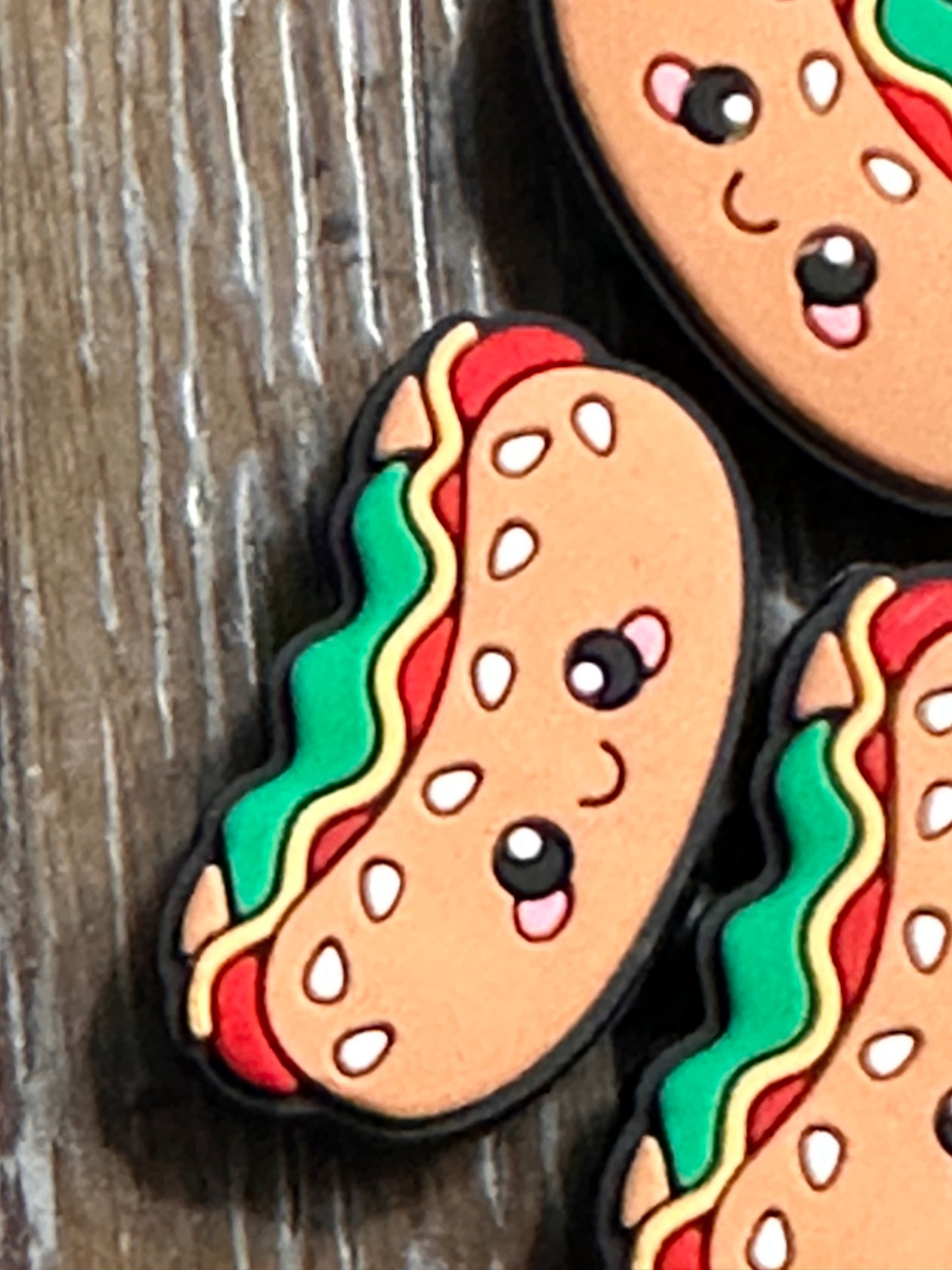 Hot dog focal bead/ silicone/ restaurant/ pen beading