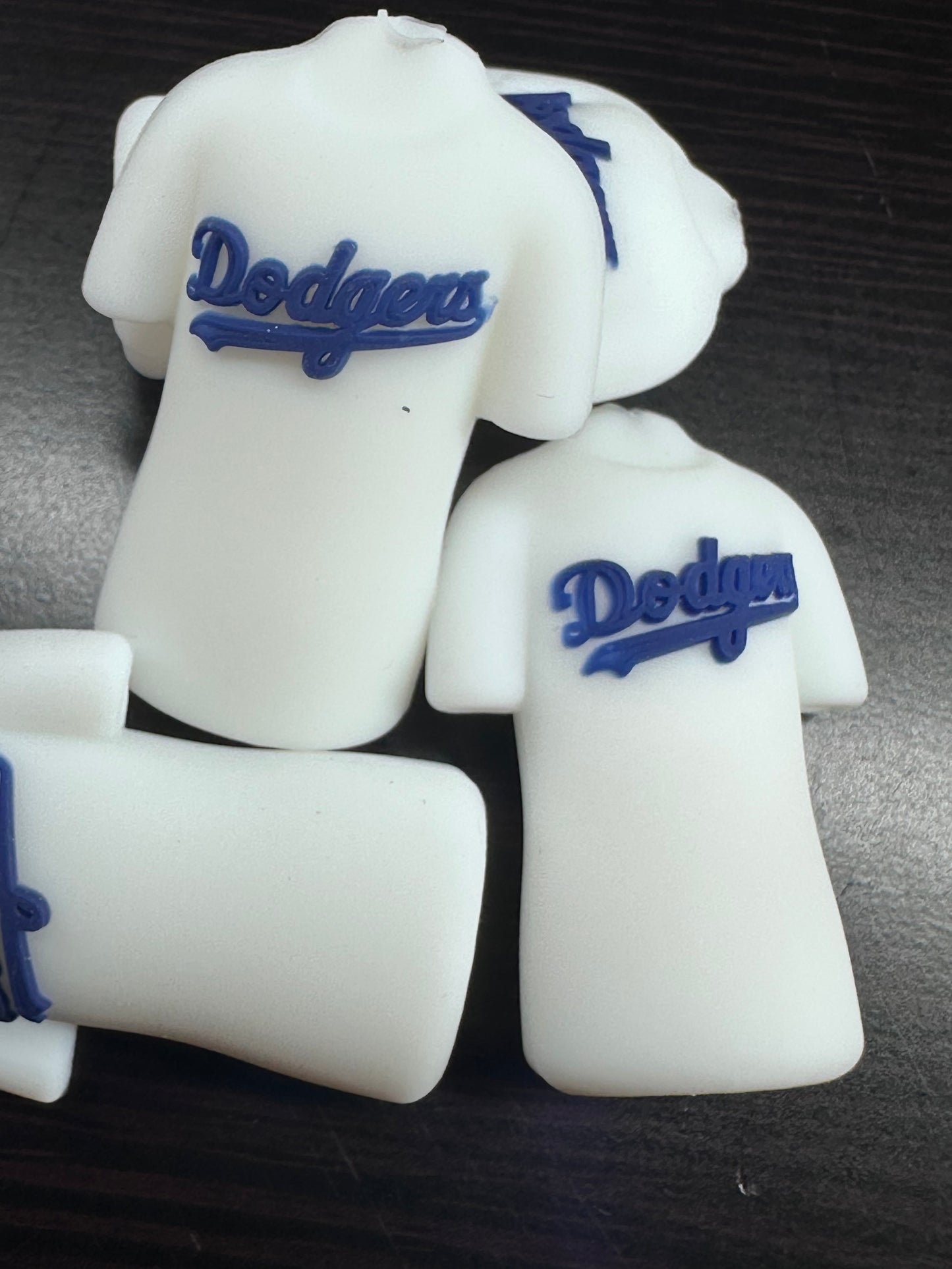 3D LA Dodgers Jersey shaped focal bead/ baseball/Style 4
