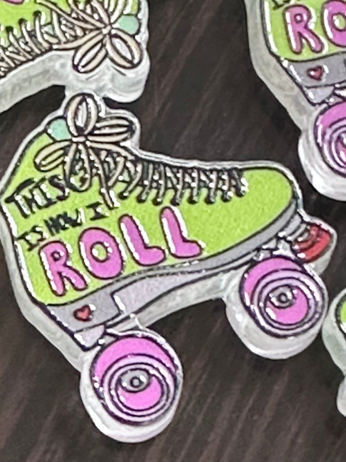 Roller skate acrylic focal bead- set of 2/ focal bead/ pen beading / keychain bead/how I roll