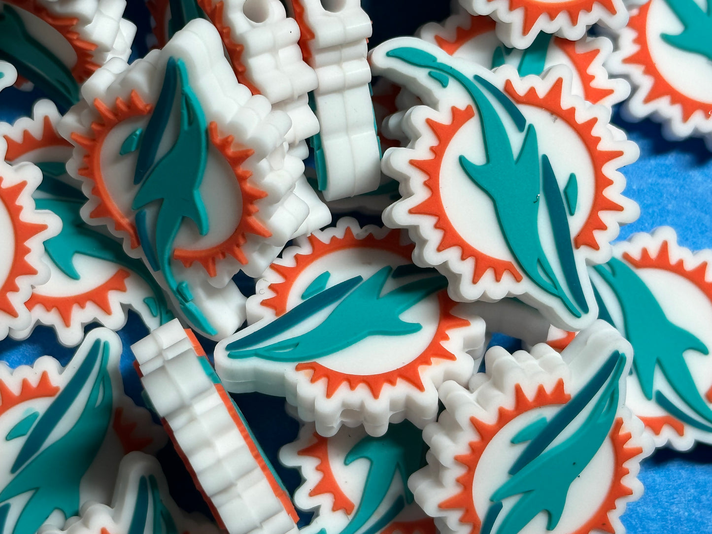 Miami Dolphins focal bead