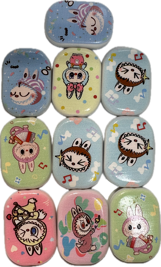 Labubu monster acrylic beads/ Ten (10) beads included assorted styles/pen beading beads / keychain beads/ DIY/