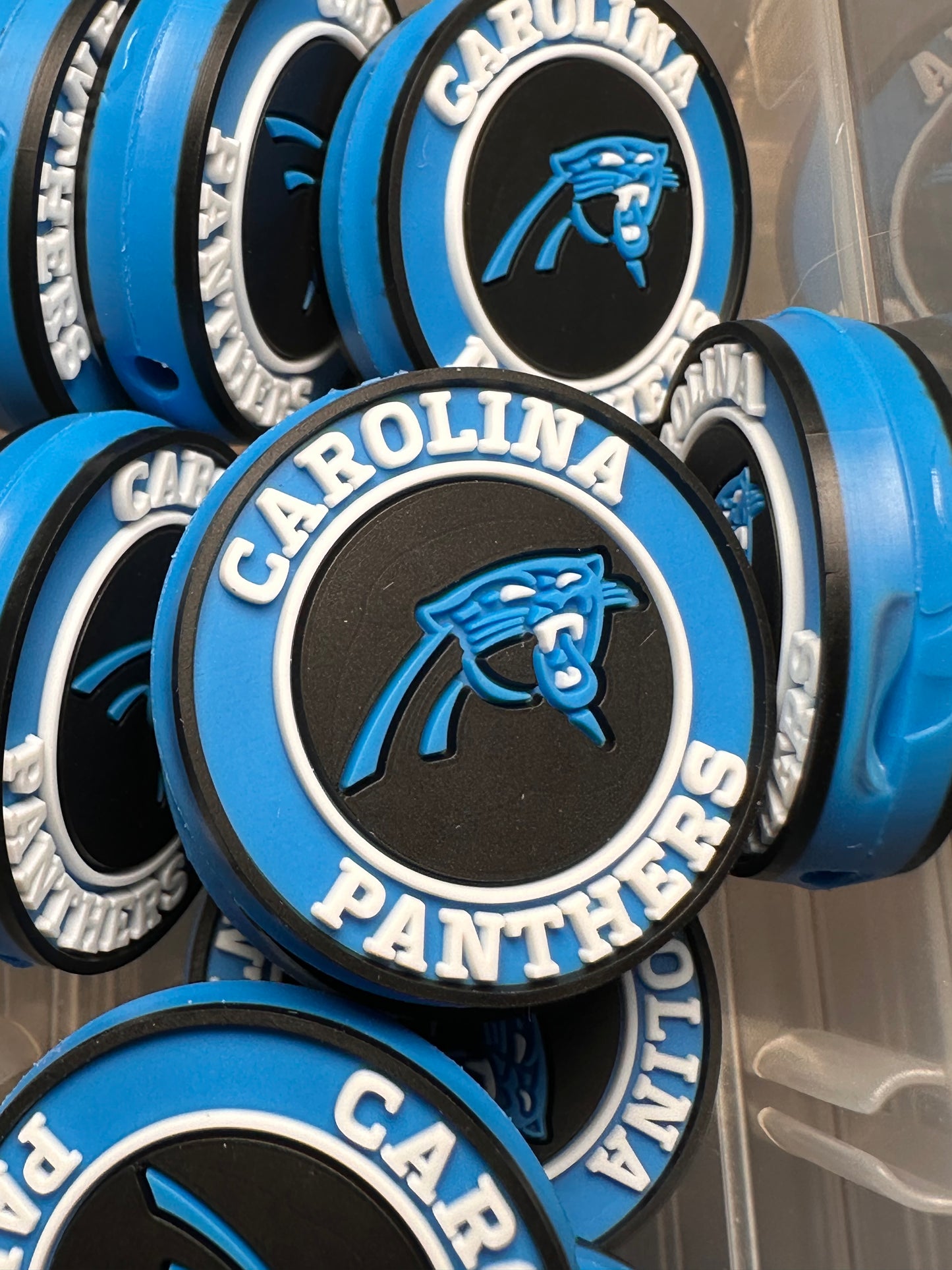 Carolina Panthers Football team focal bead / football