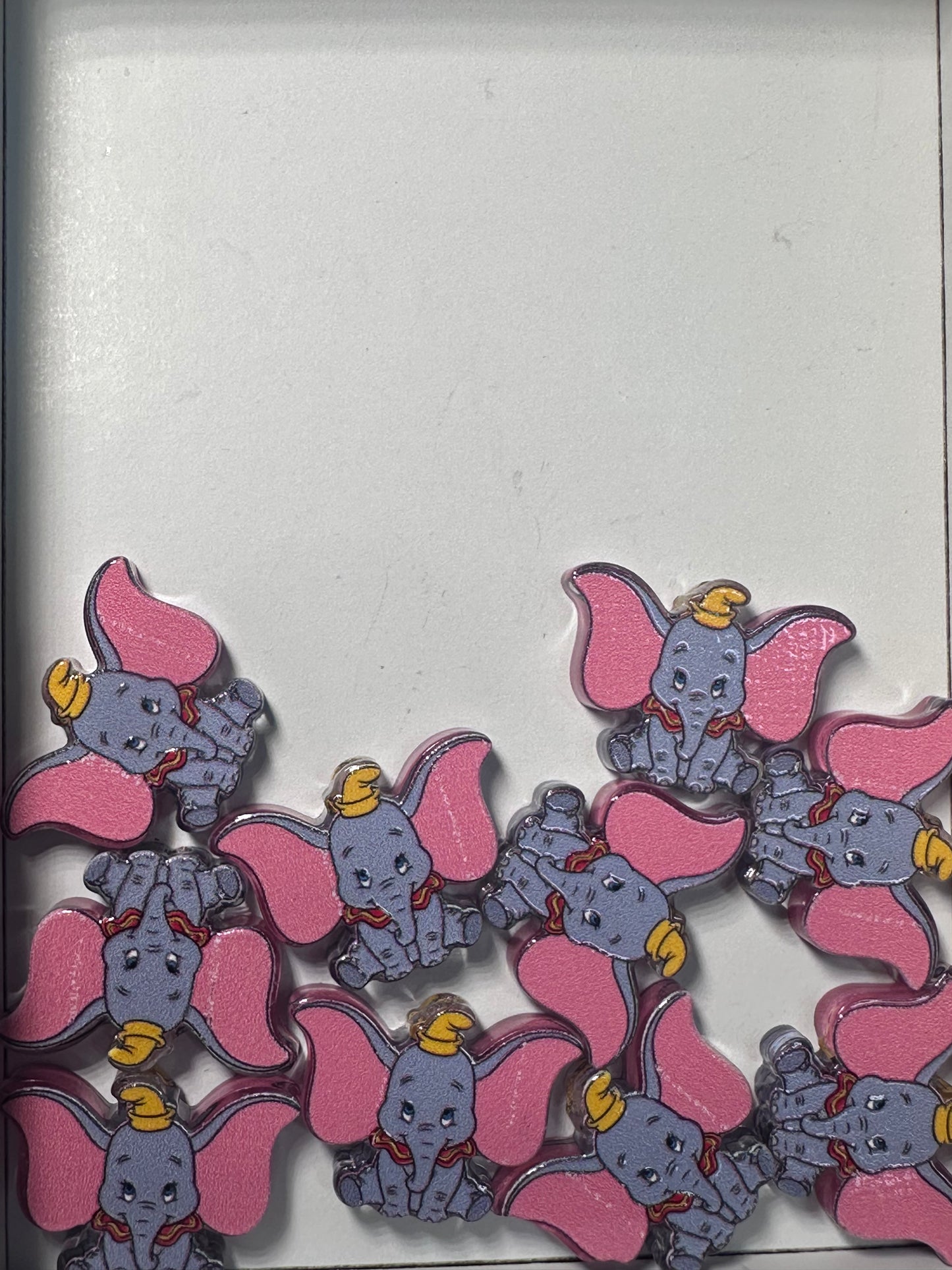 Elephant acrylic focal bead- set of 2/ focal bead/ pen beading / keychain bead