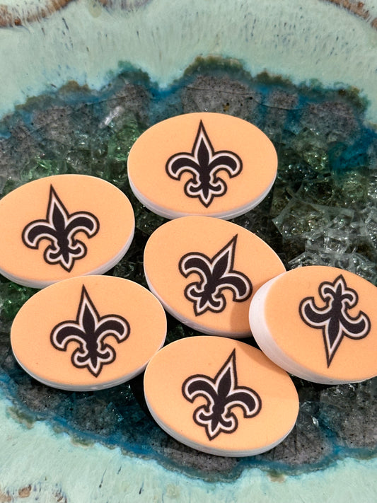 New Orleans Saints Football team focal bead / football