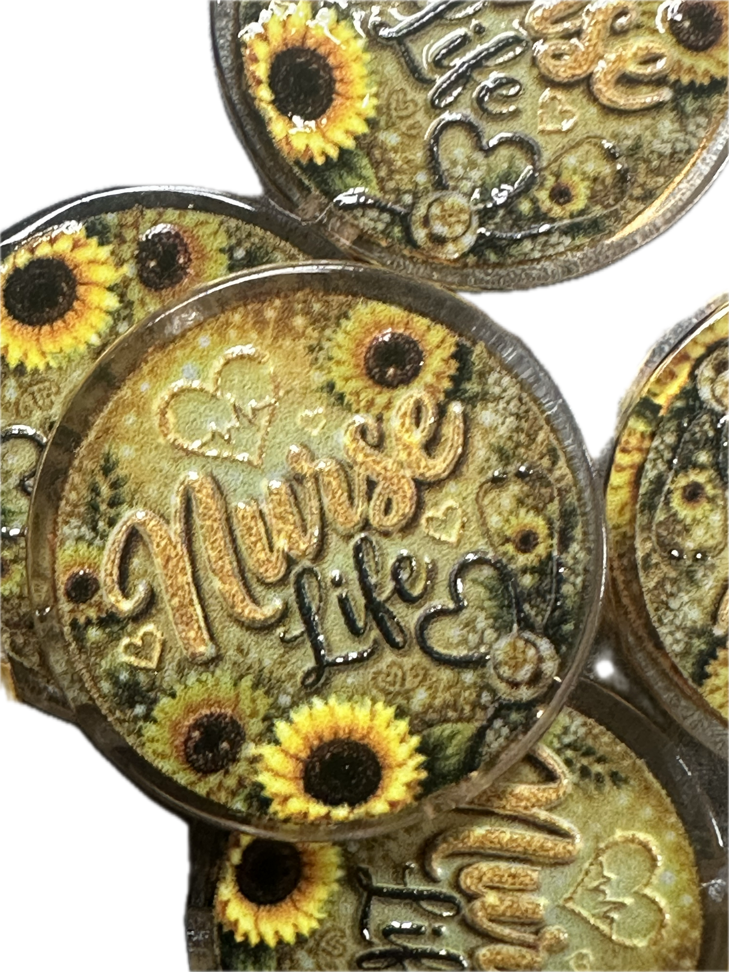 Nurse Life acrylic focal bead- set of 2/ focal bead/ pen beading / keychain bead/
