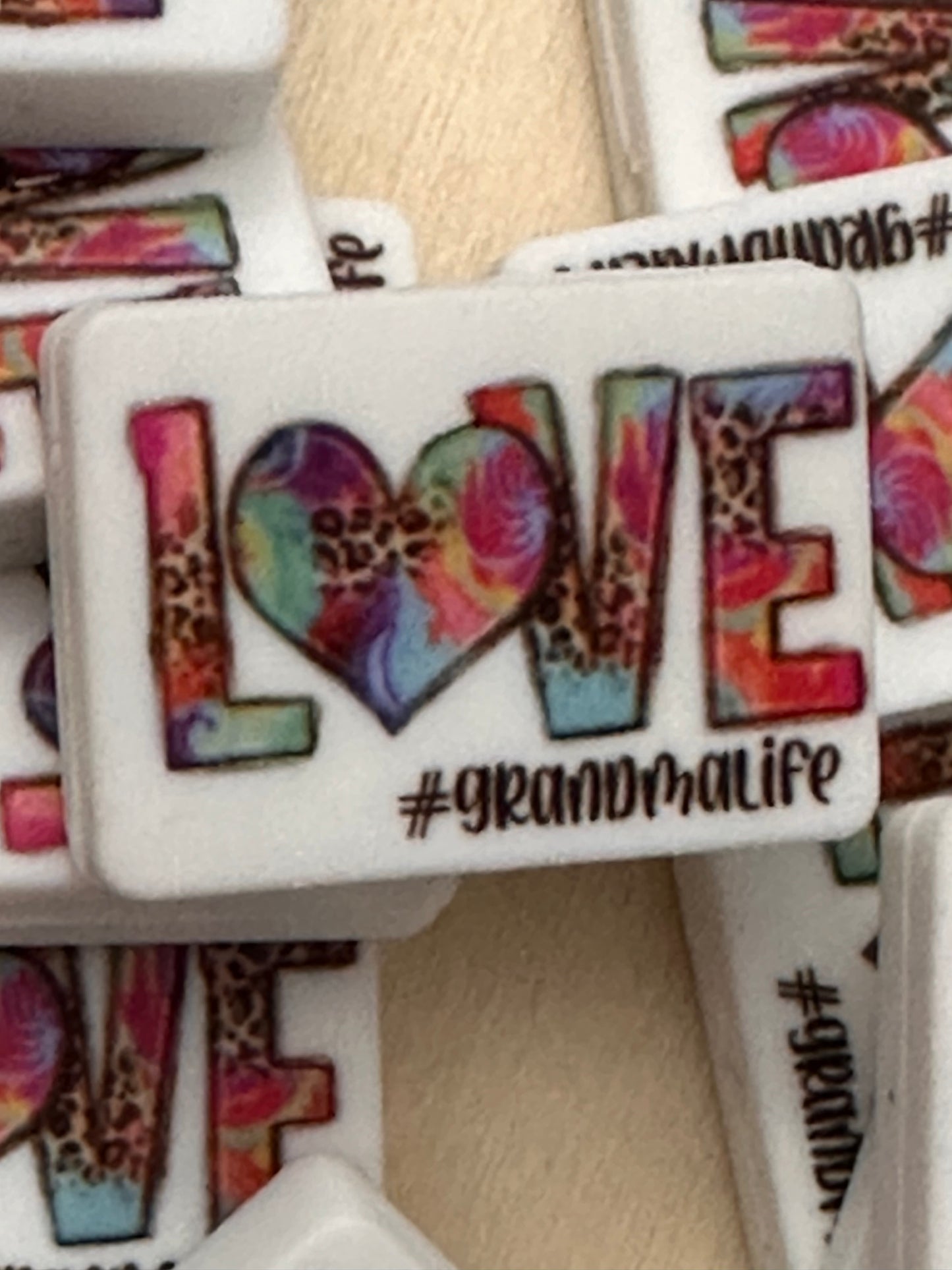 Love Focal Bead/ beadable pen/ Silicone  bead/keychain bead/ pen bead/ bible verse