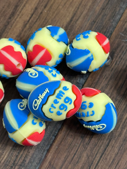 3D Easter egg candy focal bead/ silicone bead/ pen beading/ DIY/ Easter egg/ chocolate