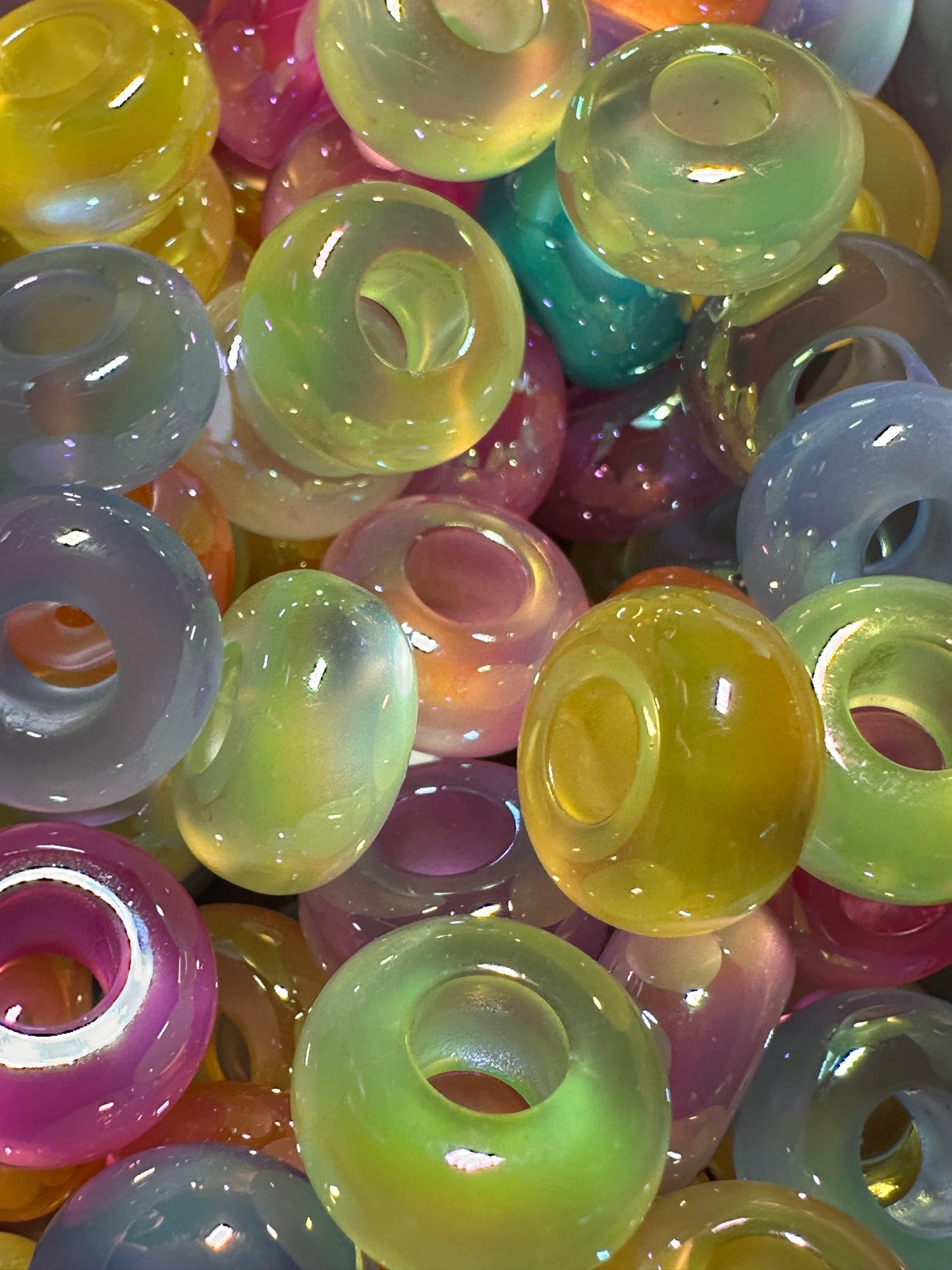 Acrylic spacer beads/ jewelry/ beadable pen beads/ keychain bead/ DIY/ approximately 12mm/ STYLE 2