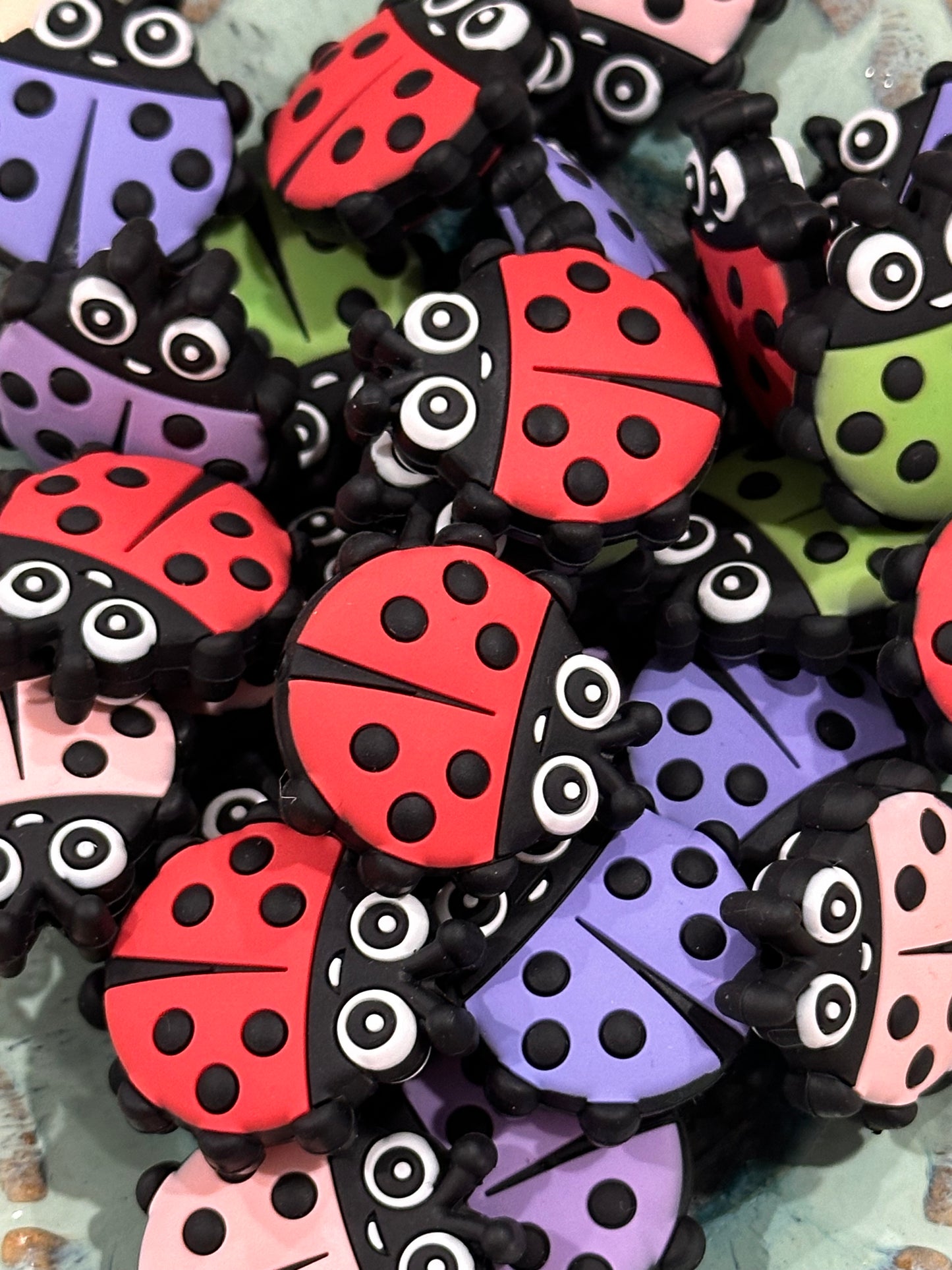 Lady bug shaped Focal Bead / ladybug