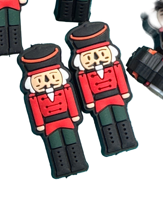 TOY SOLDIER/ Christmas Focal Bead/ beadable pen/ Silicone bead/ keychain bead