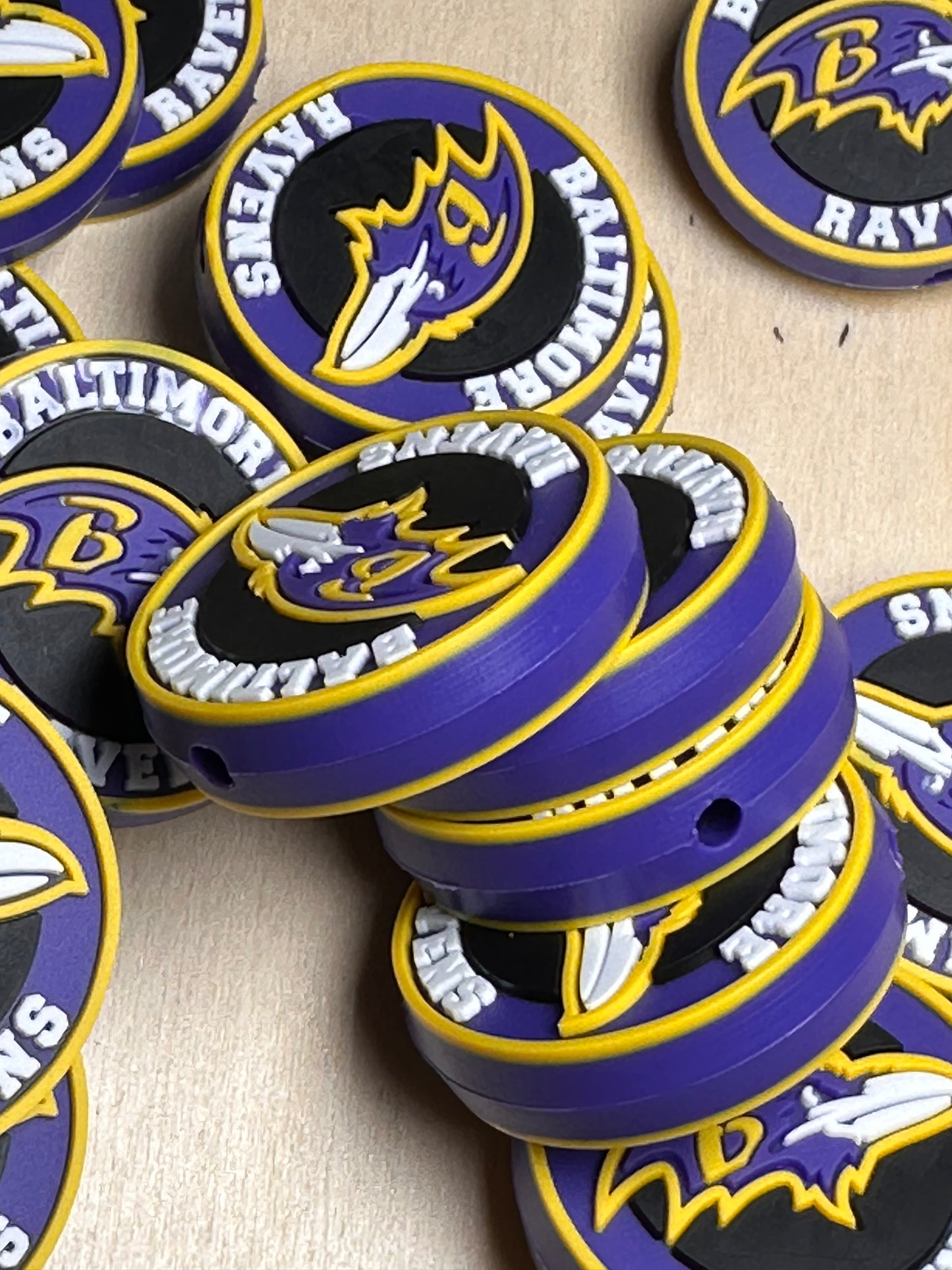 Baltimore Ravens Football team focal bead / #3