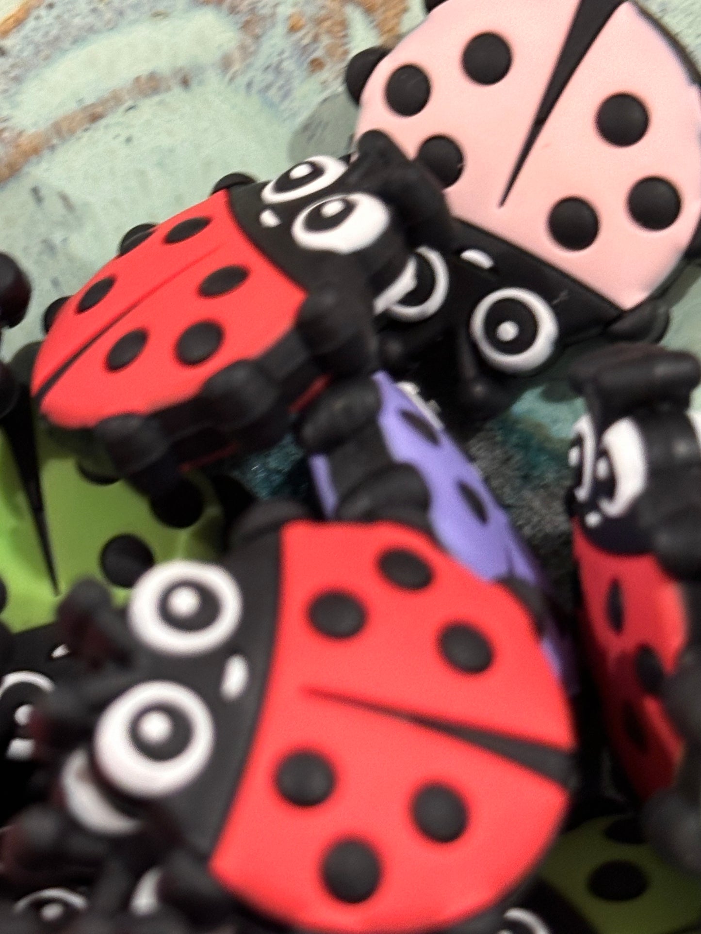 Lady bug shaped Focal Bead / ladybug