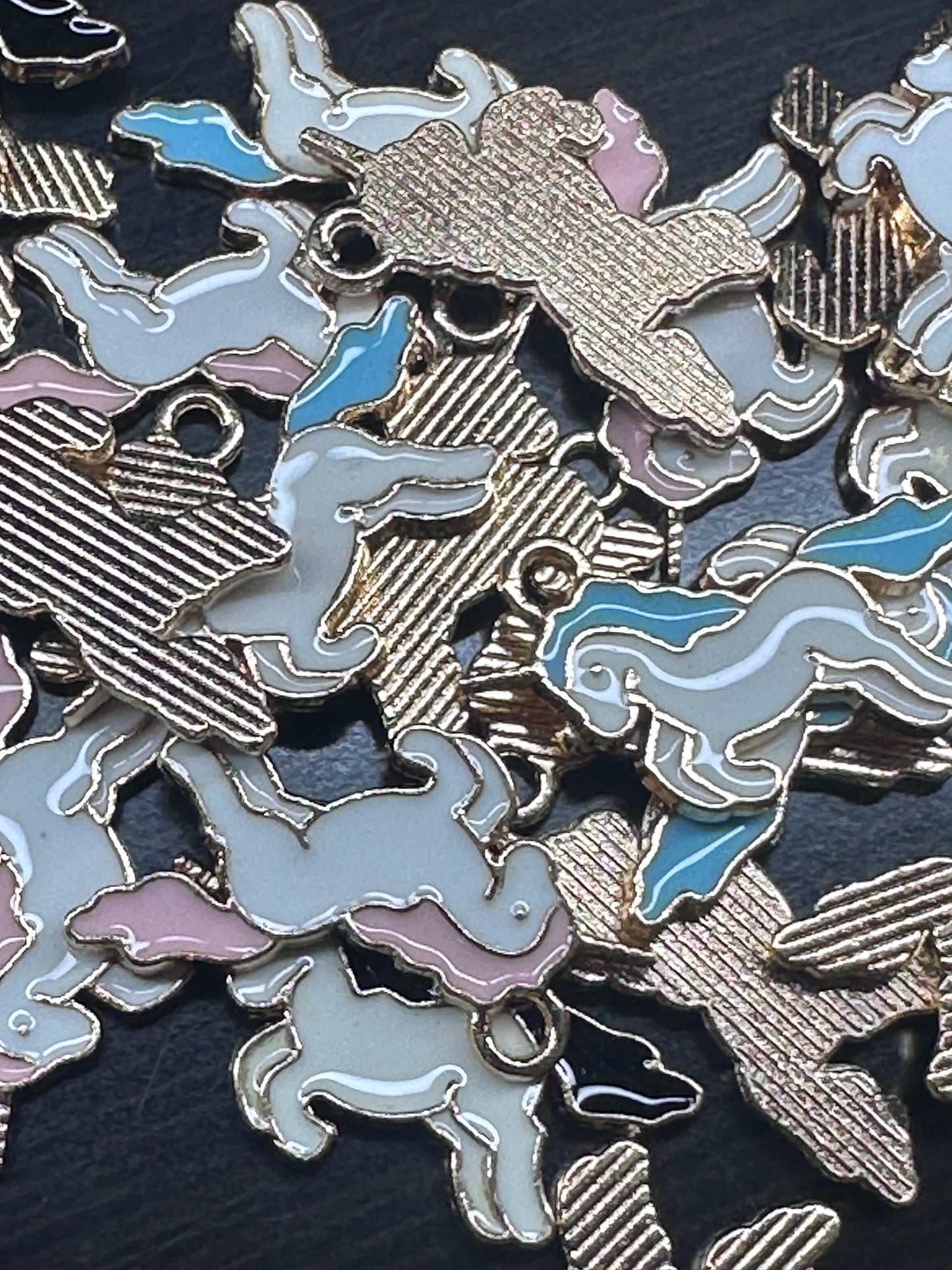 Unicorn enamel metal charms/ DIY charm bracelet/ DIY necklace