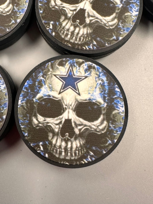 Dallas Cowboys focal bead /skull