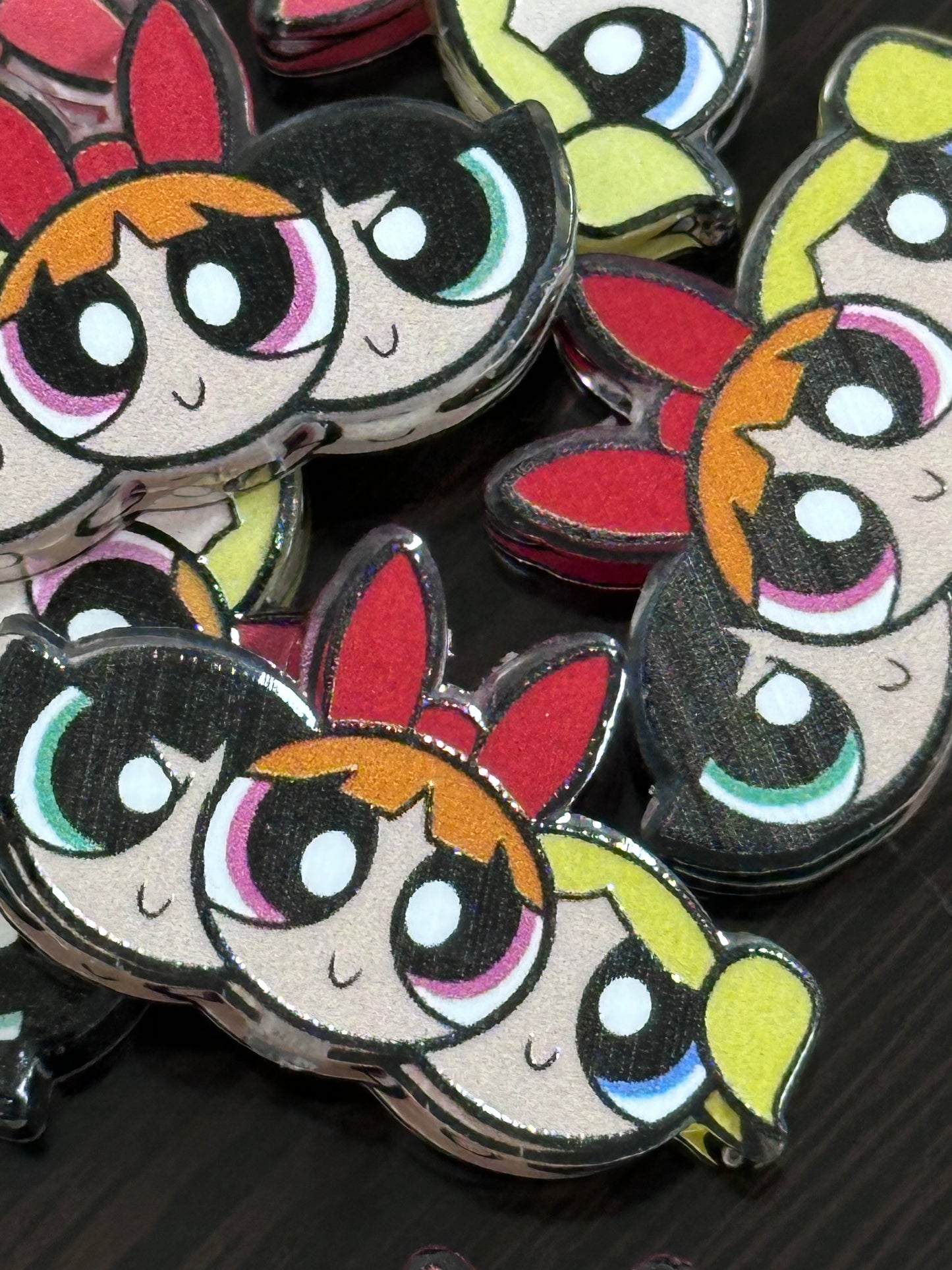 PPG acrylic focal bead- set of 2/ focal bead/ pen beading / keychain bead / girls