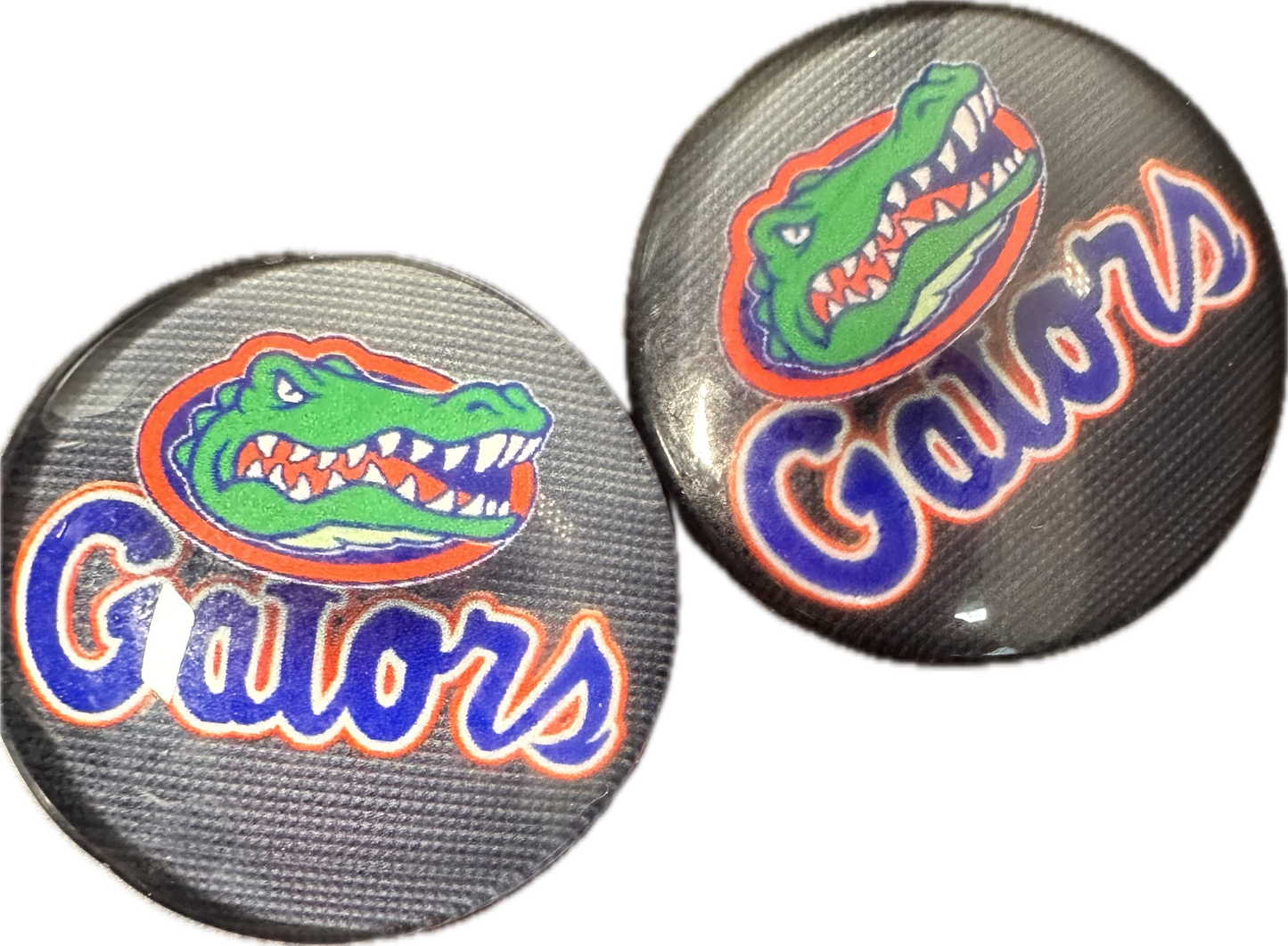 Florida Gators Cabochons acrylic charms pendants/ perfect for glueing on your DIY, charm bracelets, necklaces, bag charms, magnets, and so much more 10 different styles
