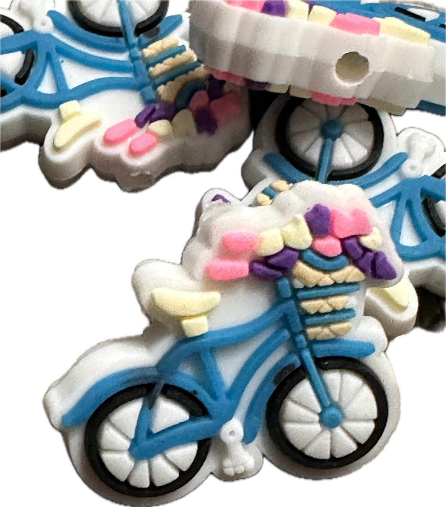 Bicycle / Focal Bead/ beadable pen/ Silicone  bead/ keychain bead/