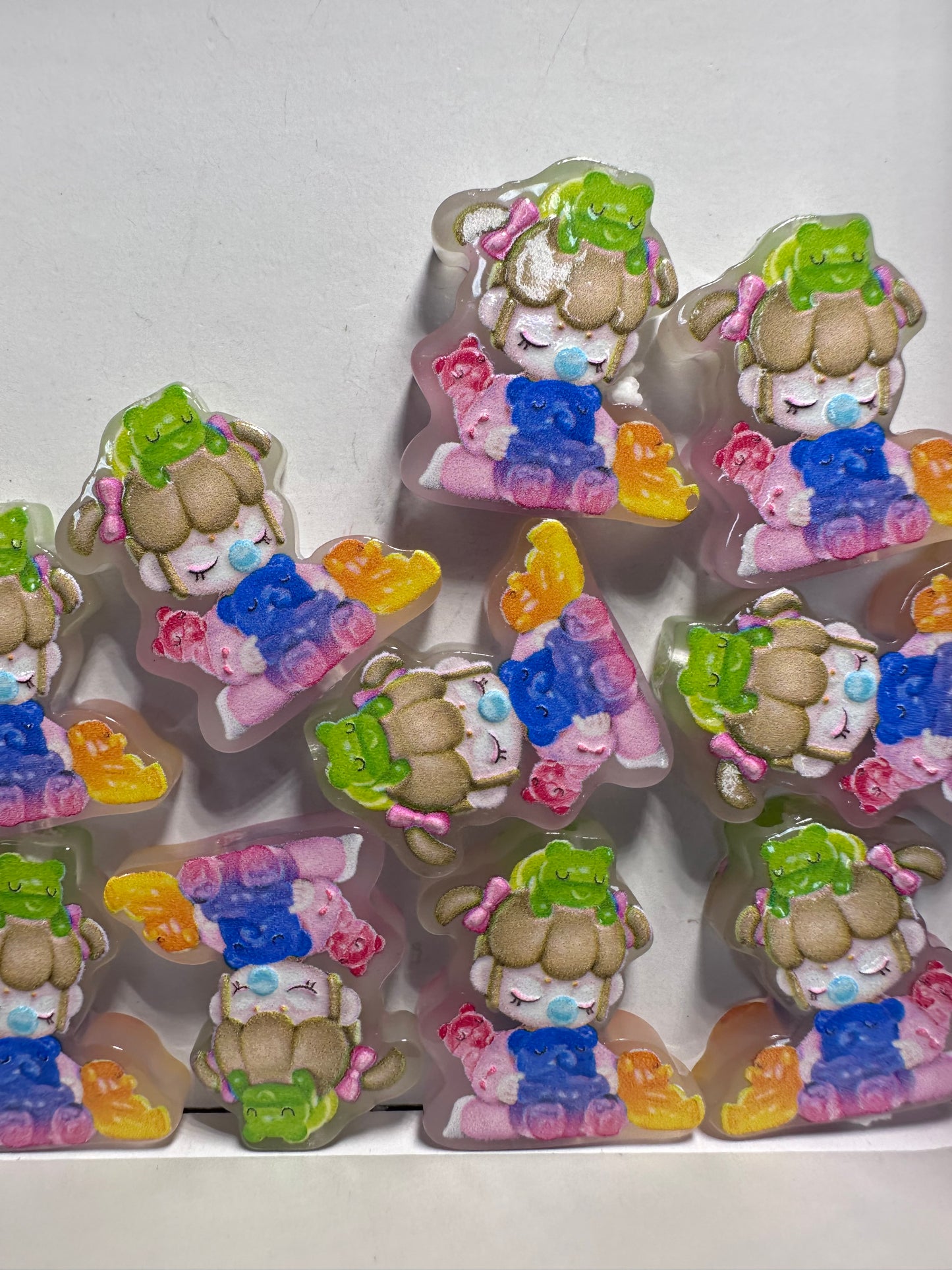 Baby acrylic focal bead- set of 2/ focal bead/ pen beading / keychain bead/ infant