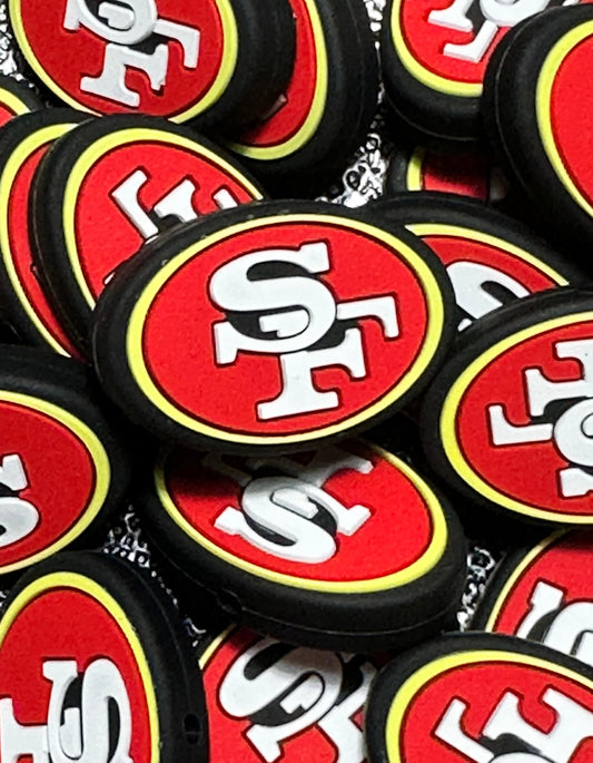 San Francisco 49ers focal beads