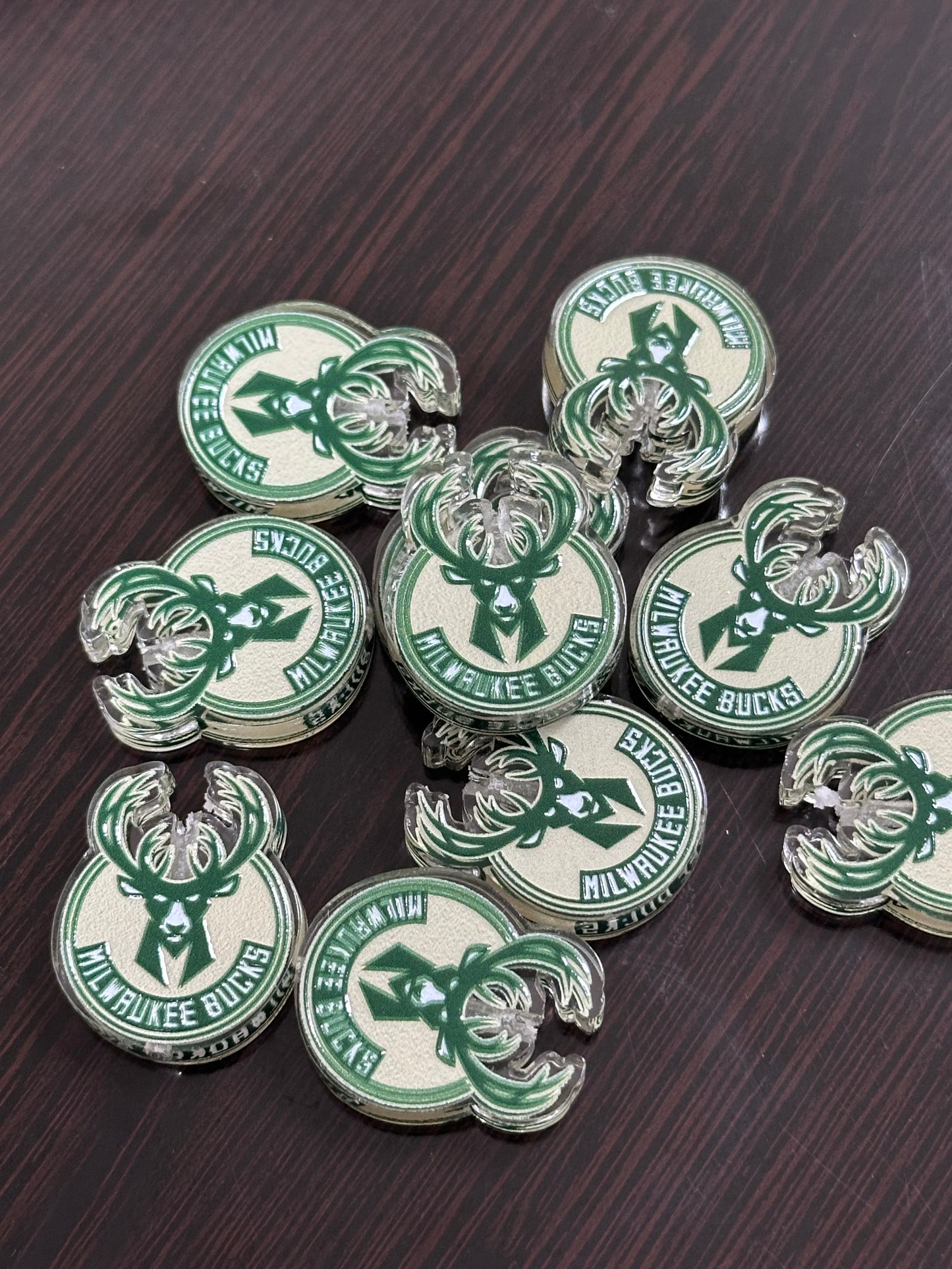 Milwaukee acrylic focal bead- set of 2/ focal bead/ pen beading / keychain bead/