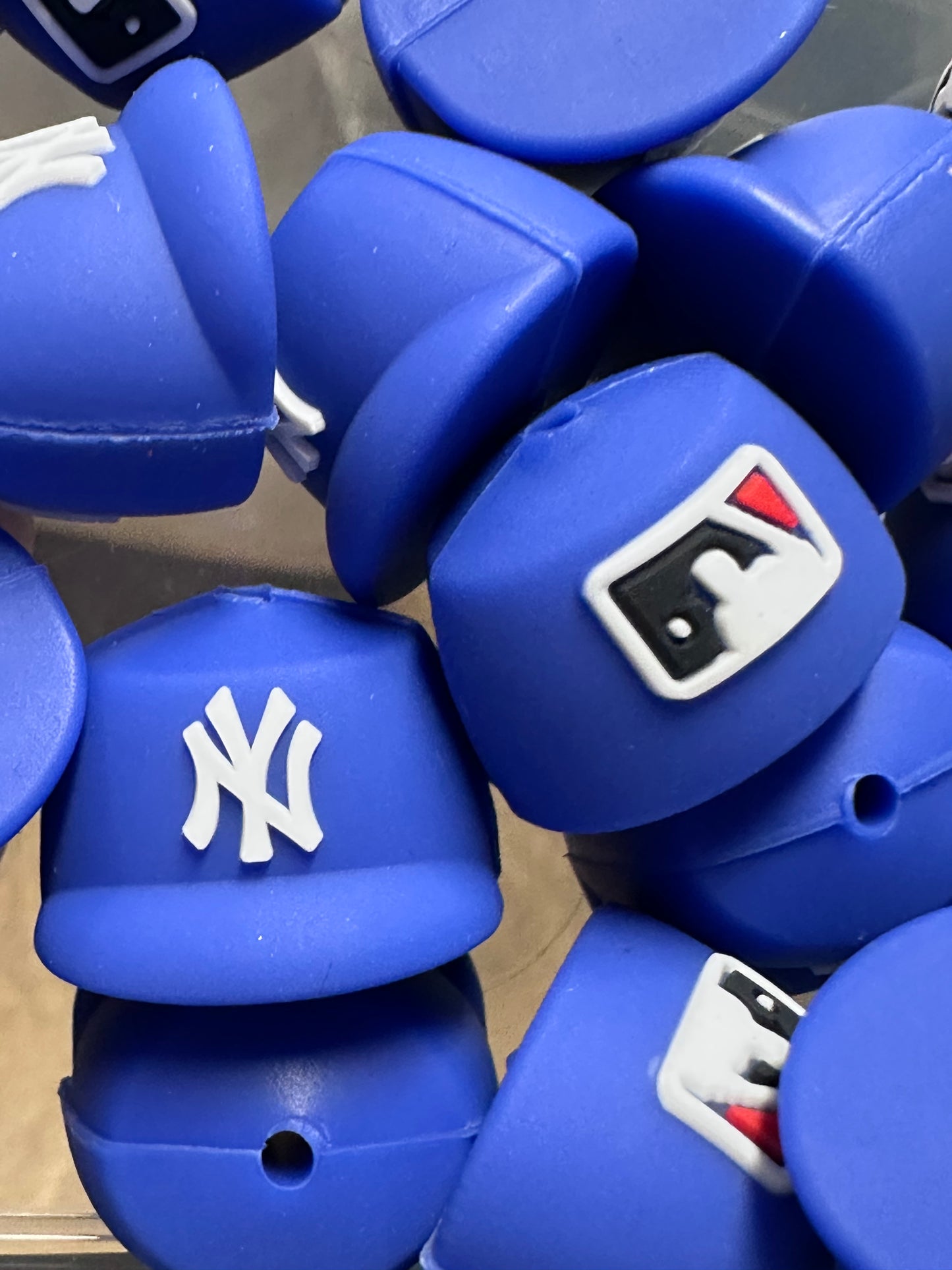 3D baseball hat focal bead/ baseball shaped silicone bead/ #5