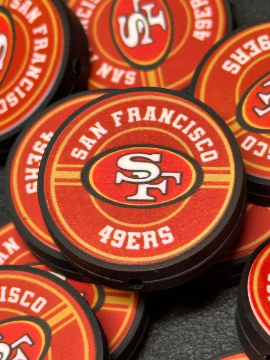 New SF 49ers focal bead/San Francisco football style 5