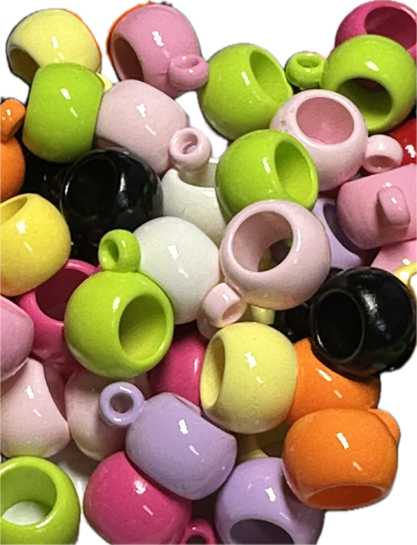 Thick Spacer Bail Beads/ jewelry Bead/ beadable pen beads/ keychain bead/bead/used for dangle charms / Spacer Bead