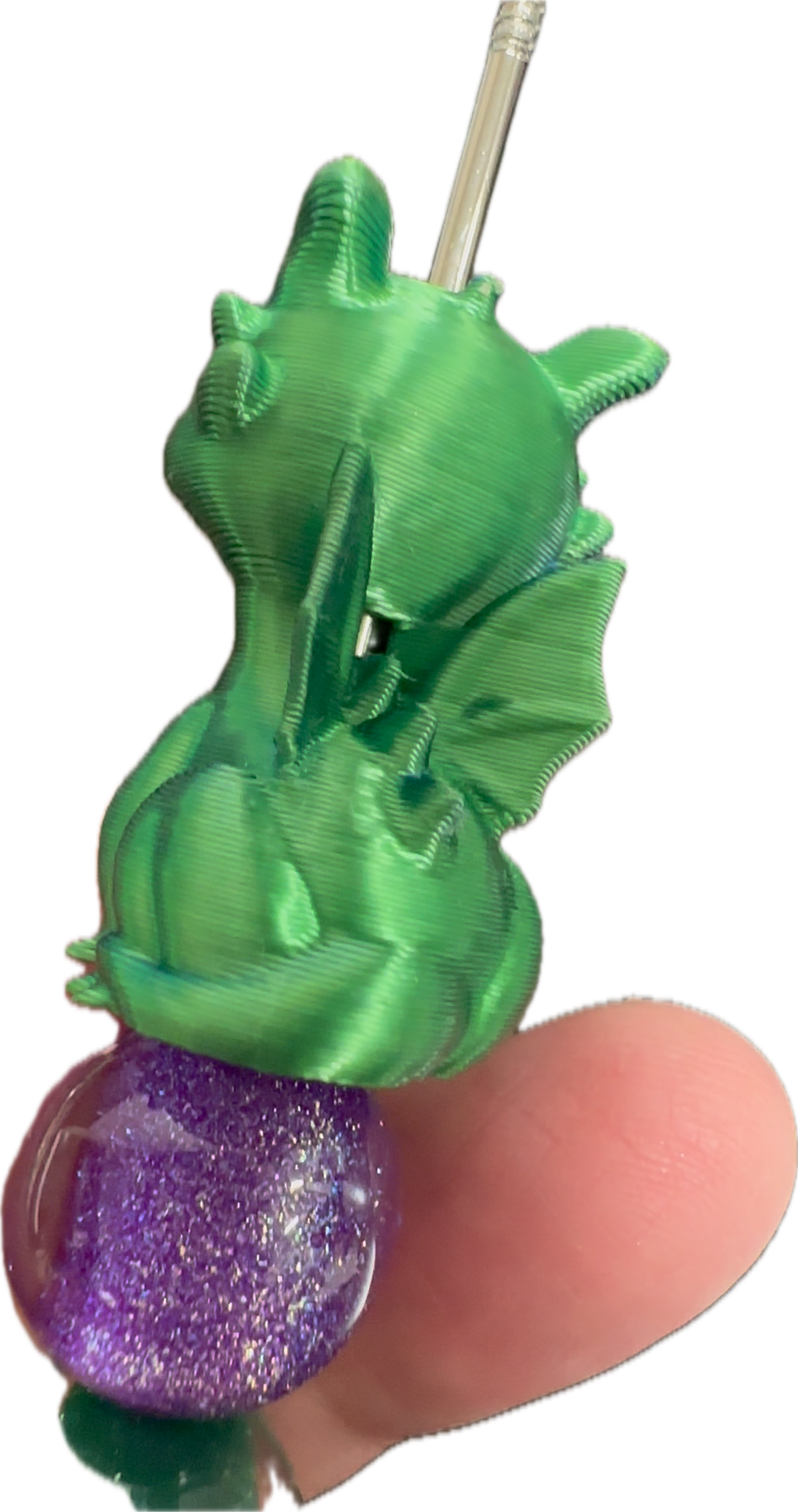 3D Dragon Bead/ beadable pen/ clay bead/ keychain bead/DIY/ cat eyes