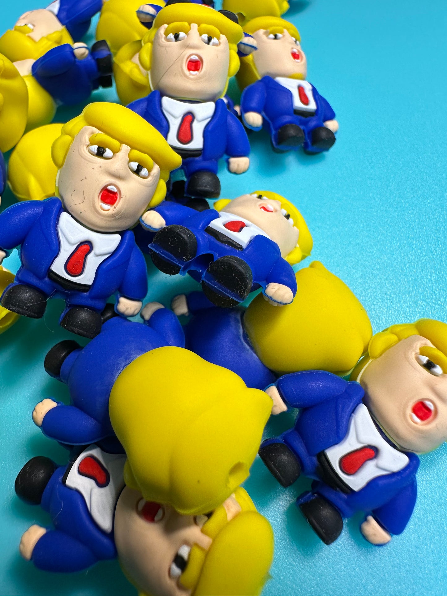 3D Blue suit guy /Trump/ Focal Bead