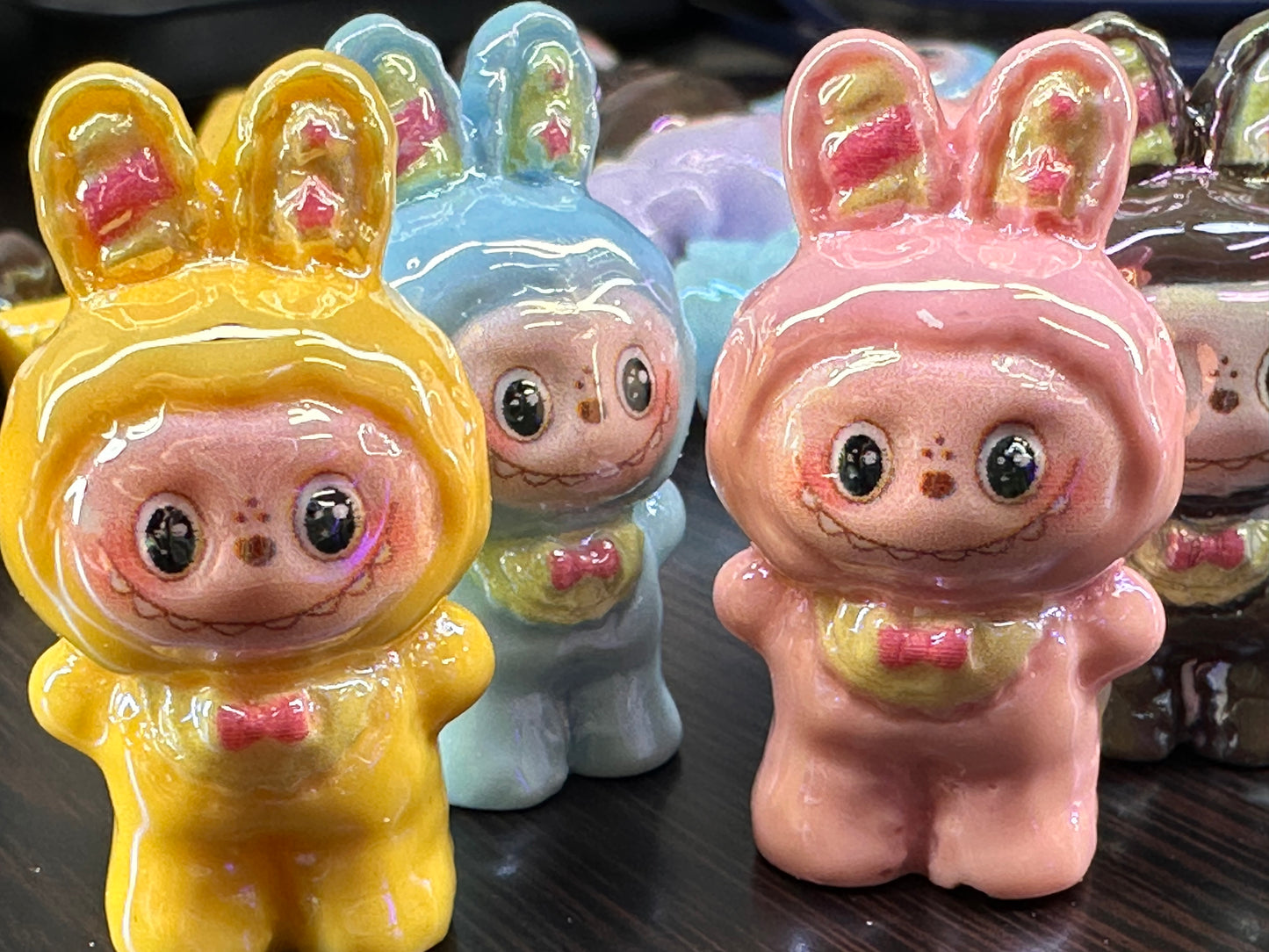 Labubu monster acrylic beads/ Five (5) beads included assorted colors/pen beading beads / keychain beads/ DIY