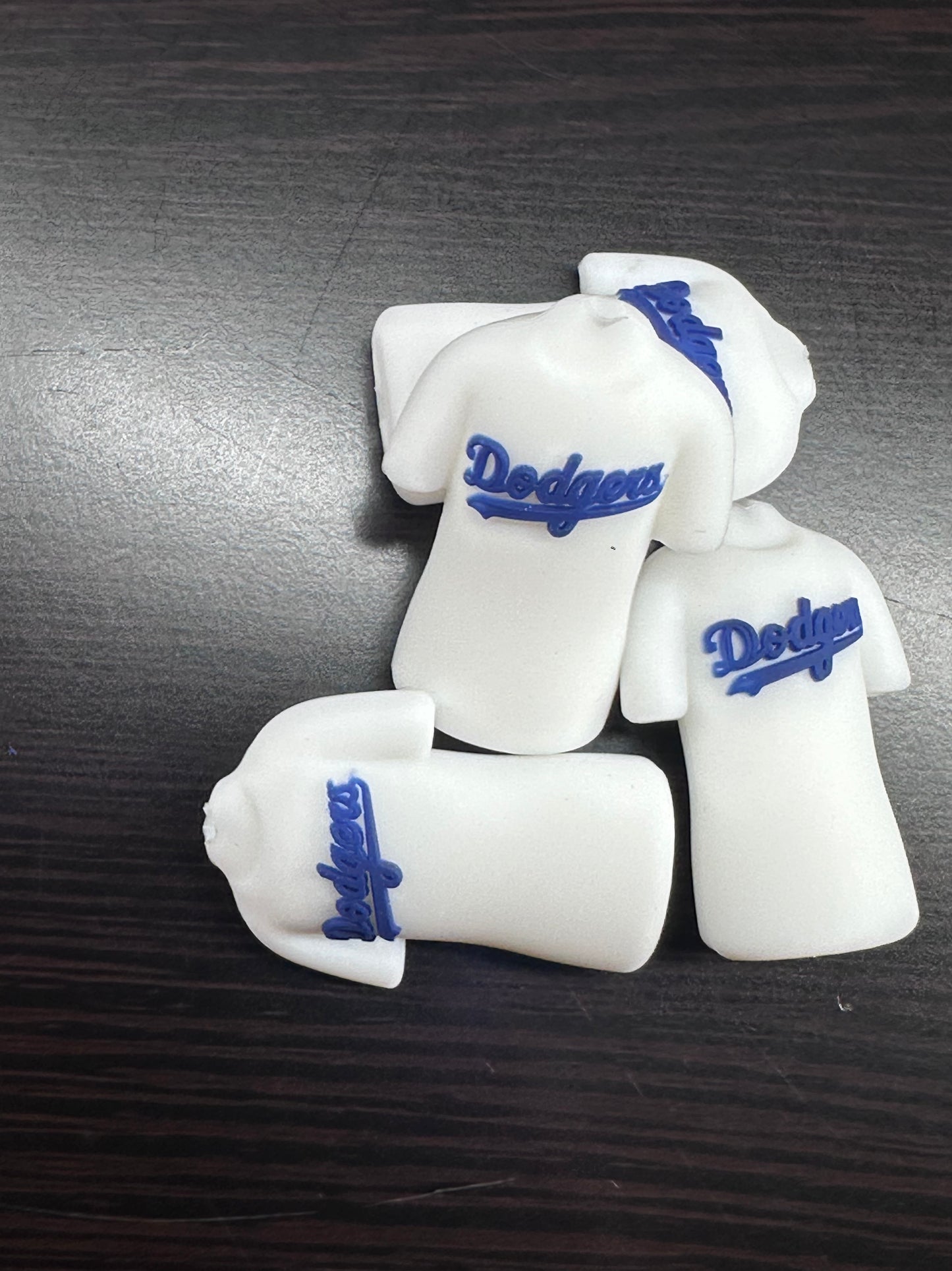 3D LA Dodgers Jersey shaped focal bead/ baseball/Style 4