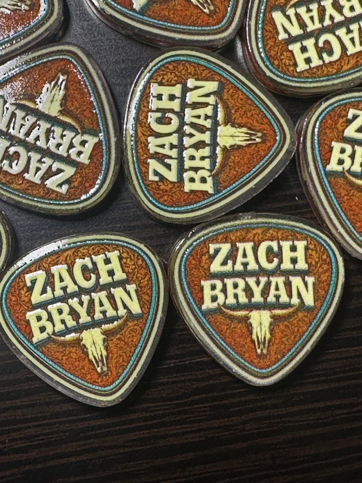 ZB Guitar Pick acrylic focal bead- set of 2/ focal bead/ pen beading / keychain bead/
