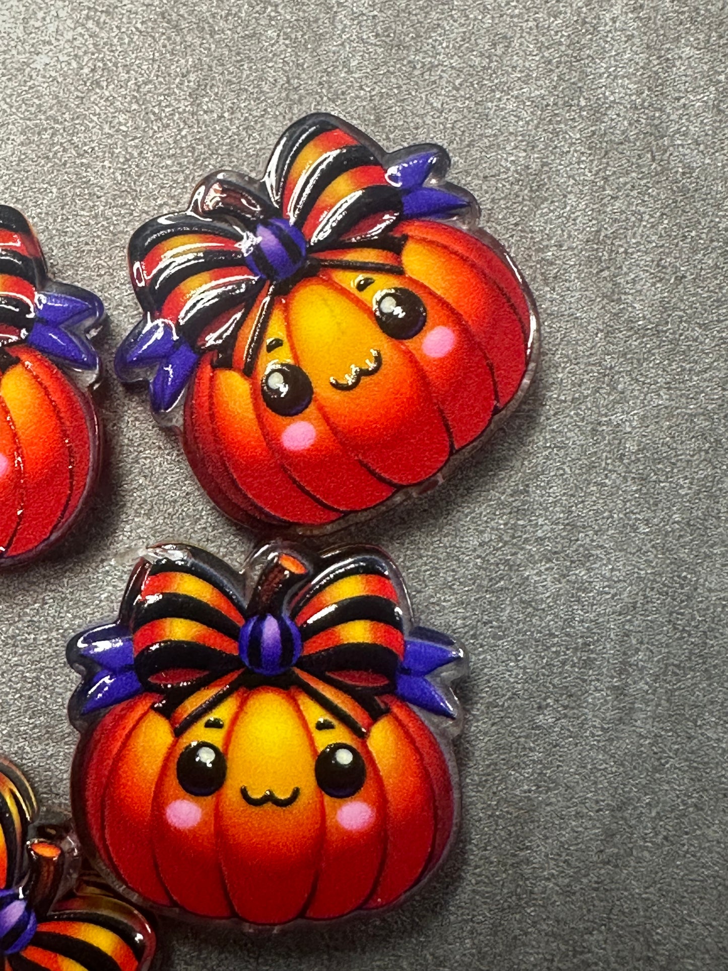 Halloween acrylic focal bead- set of 2/ focal bead/ pen beading / keychain bead/